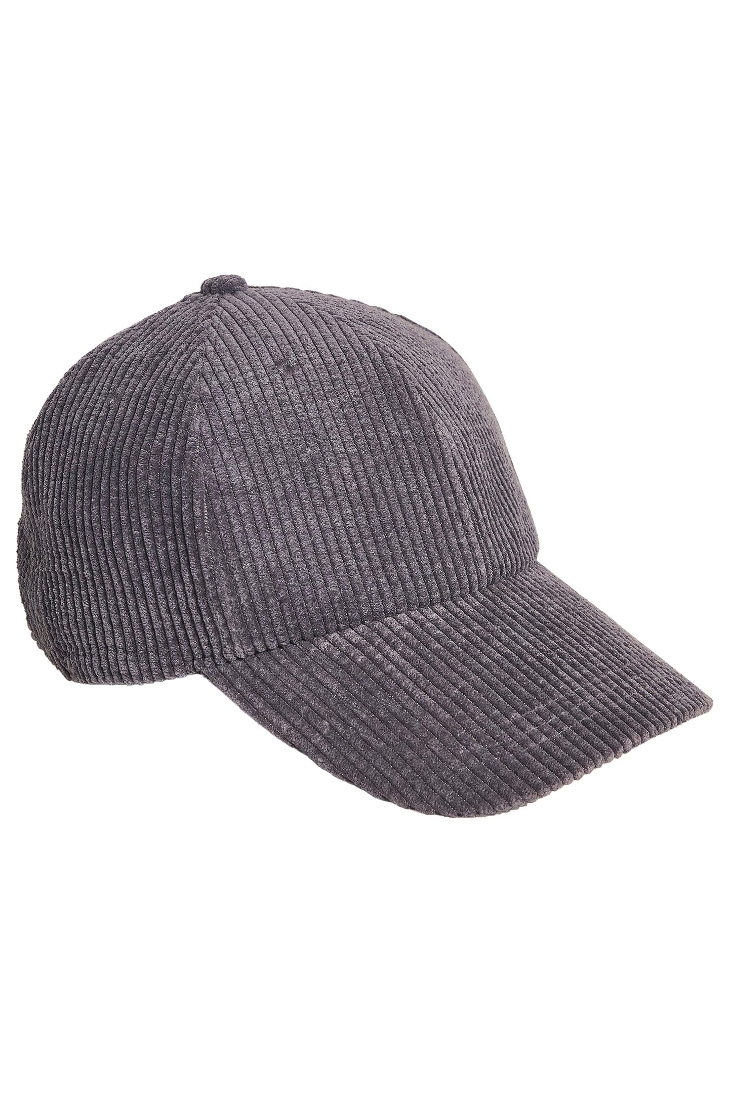 CORD BASEBALL CAP MID GREY 1