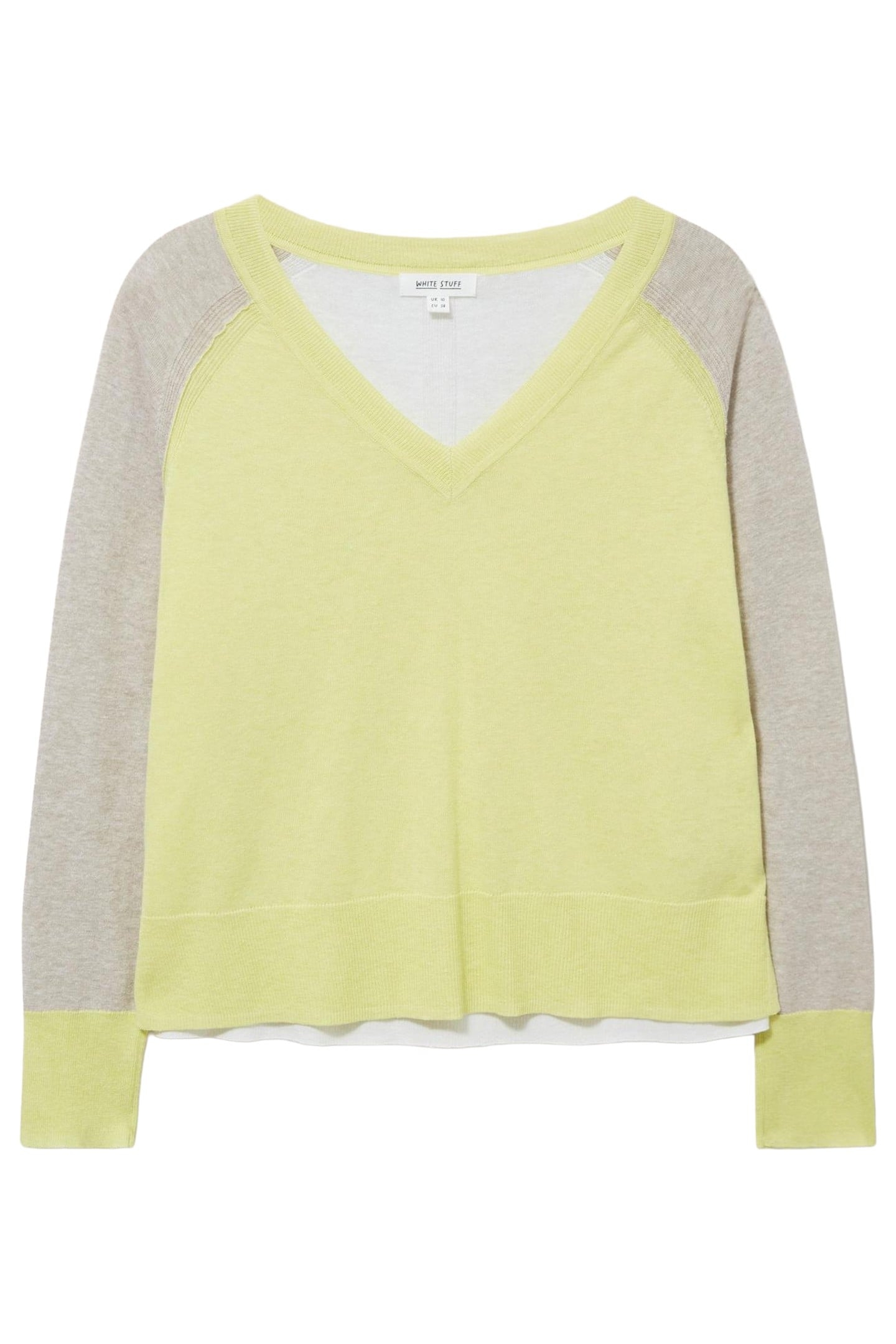 CARRIE COLOURBLOCK JUMPER YELLOW MULTI 3
