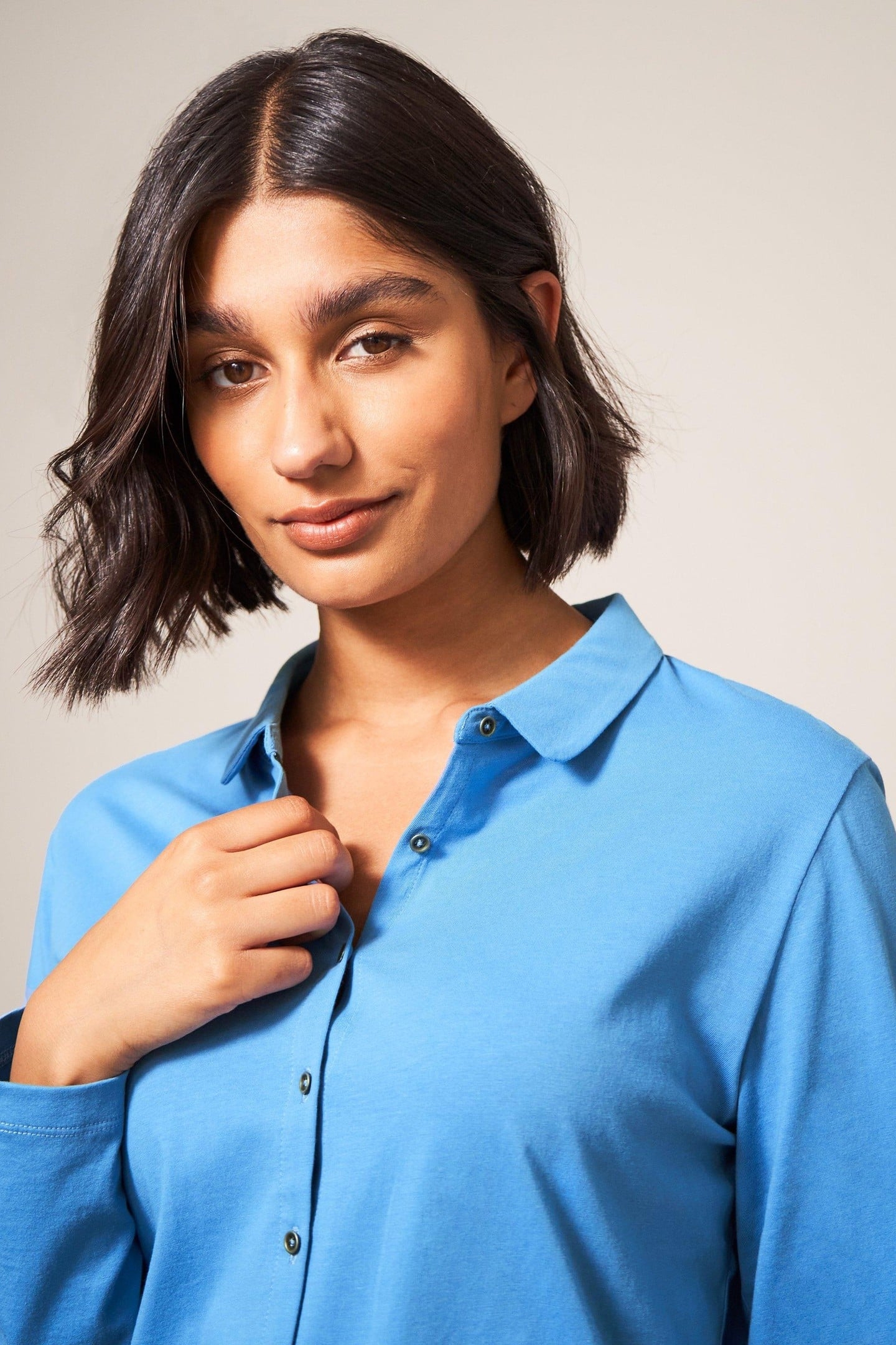 COSMIC LS SHIRT MID BLUE 1