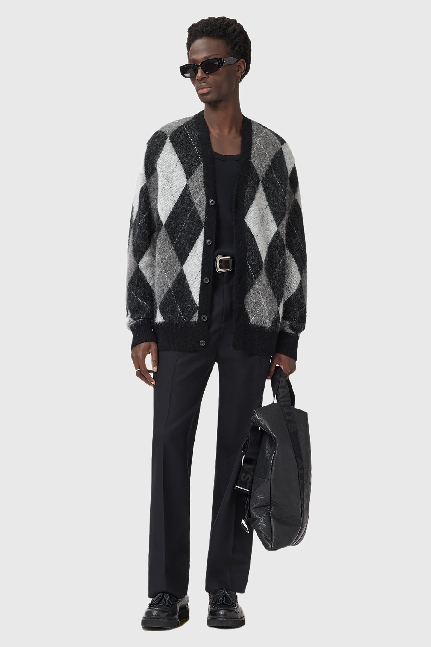 BOWER CARDIGAN BLACK/WHITE 3