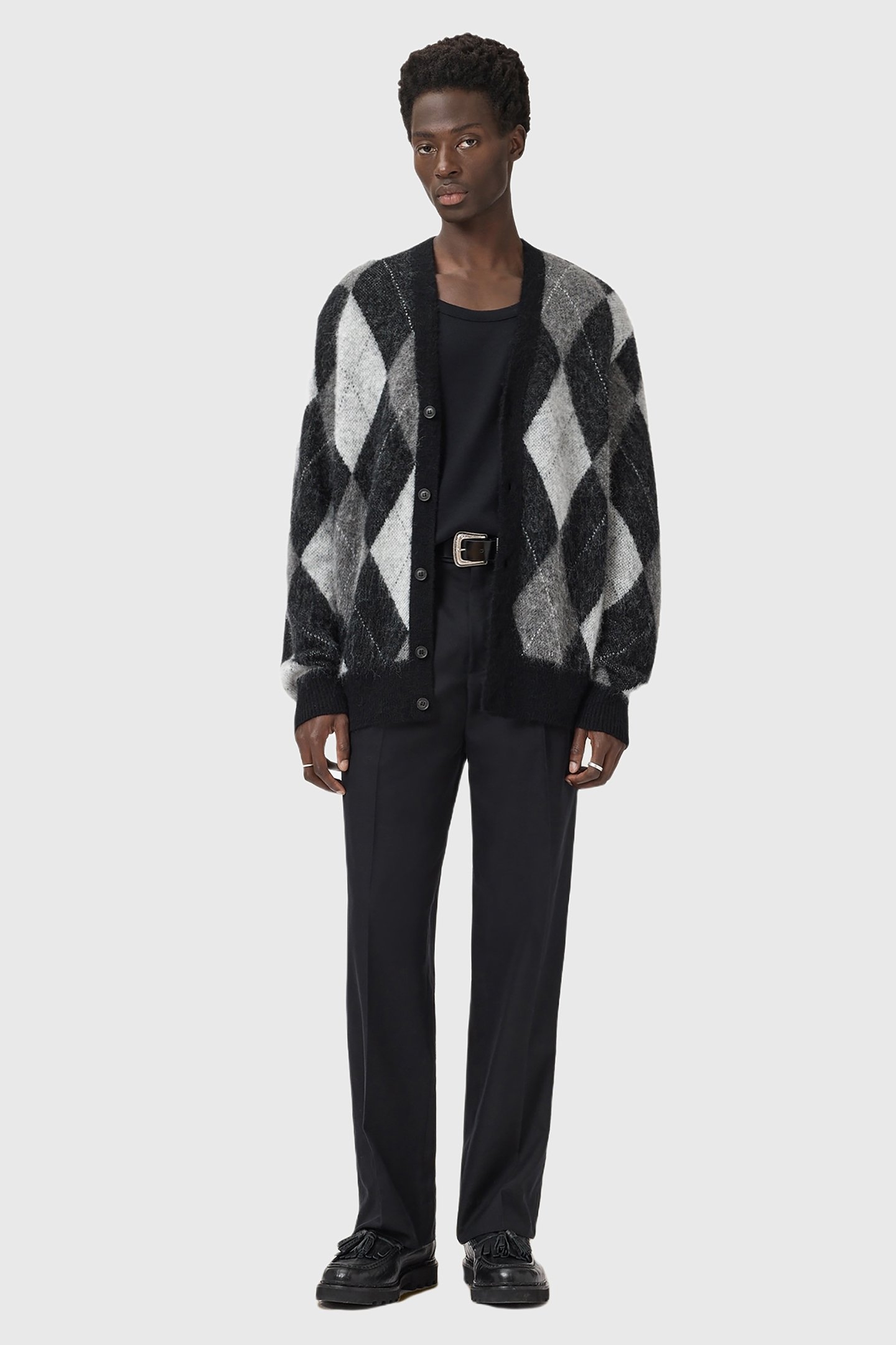 BOWER CARDIGAN BLACK/WHITE 2