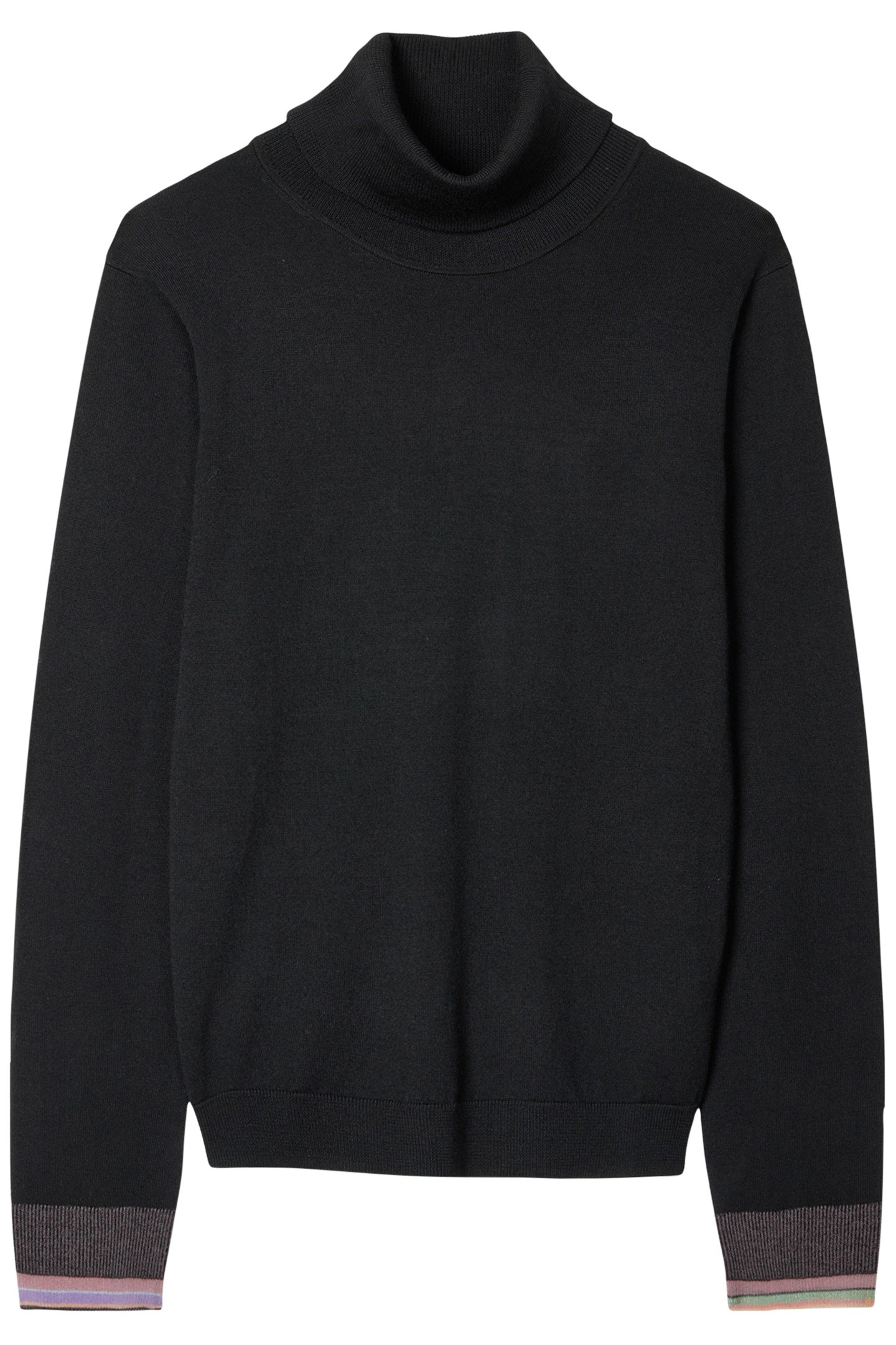 KNITTED SWEATER ROLL NECK BLACK 1