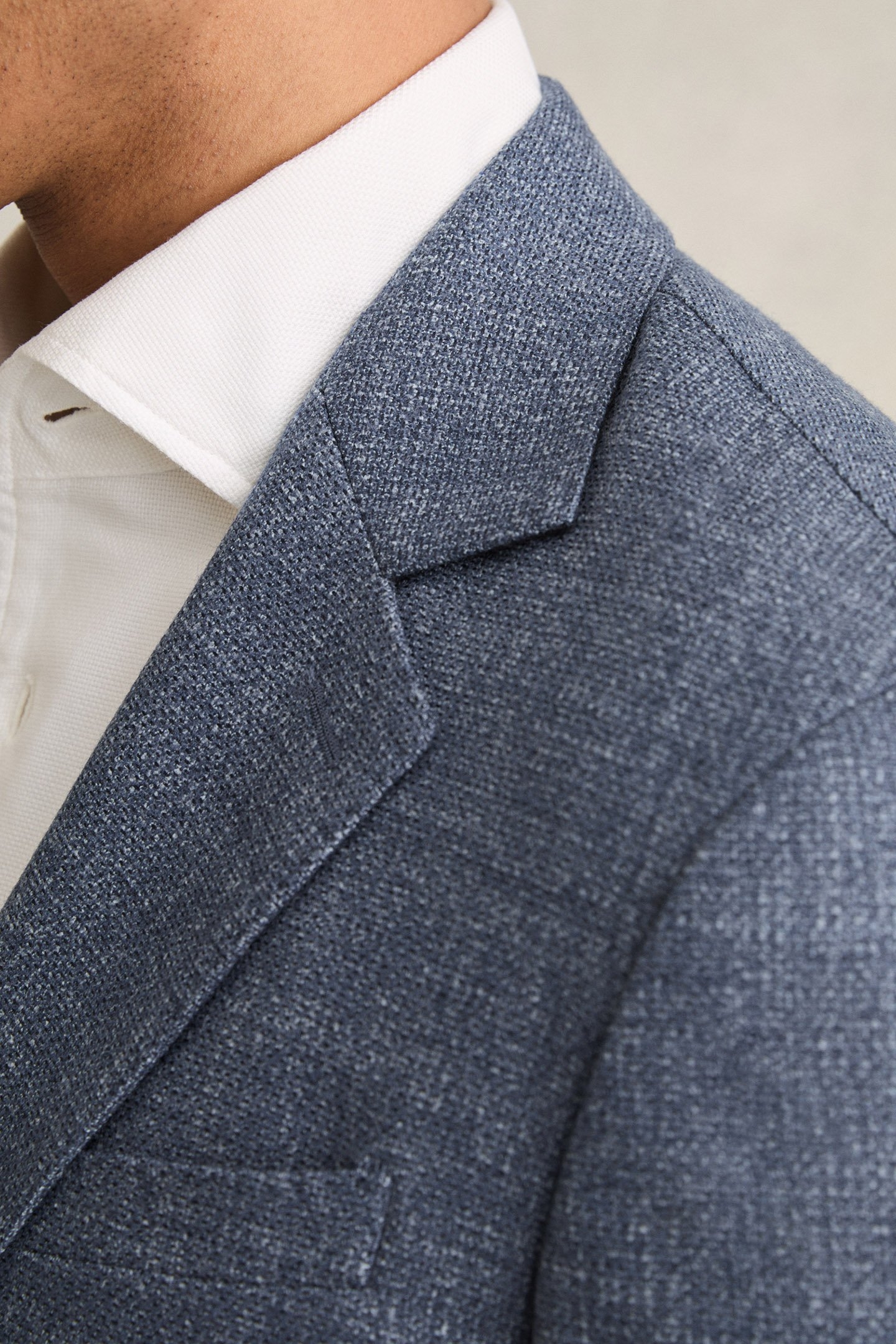 SB 2B NOTCH TEXTURED BLAZER BLUE 5