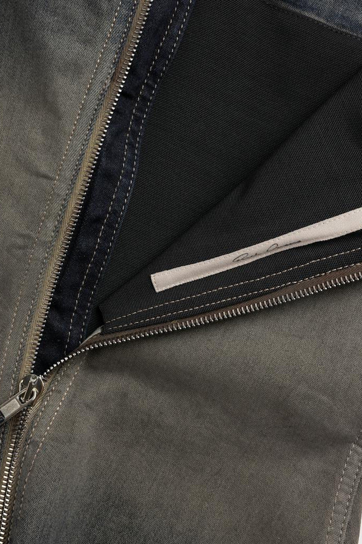 RICK OWENS – DENIM BUSTIER TOP GREY 3