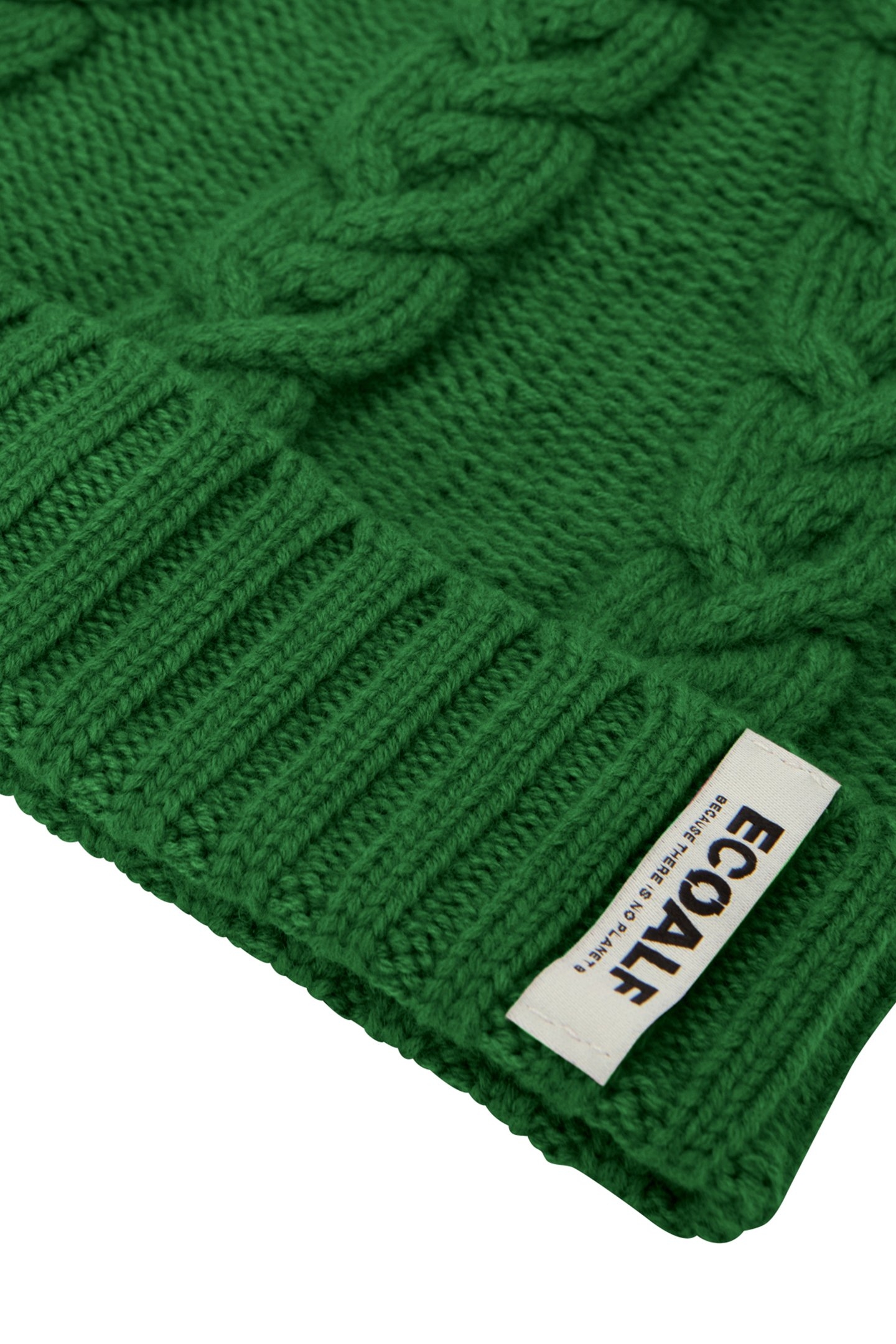 UNISEX BRAIDALF BEANIE GRASS GREEN 2