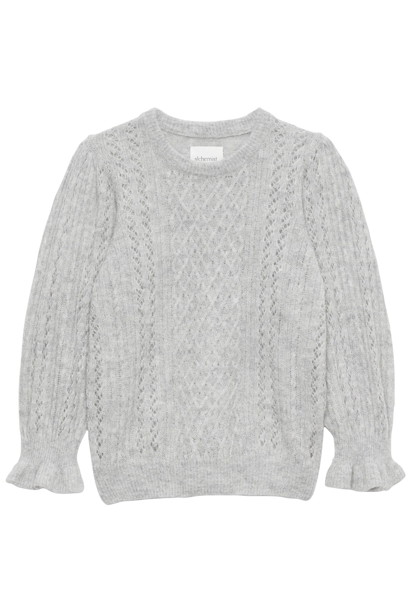 ANNA PULLOVER LIGHT GREY MELANGE 3