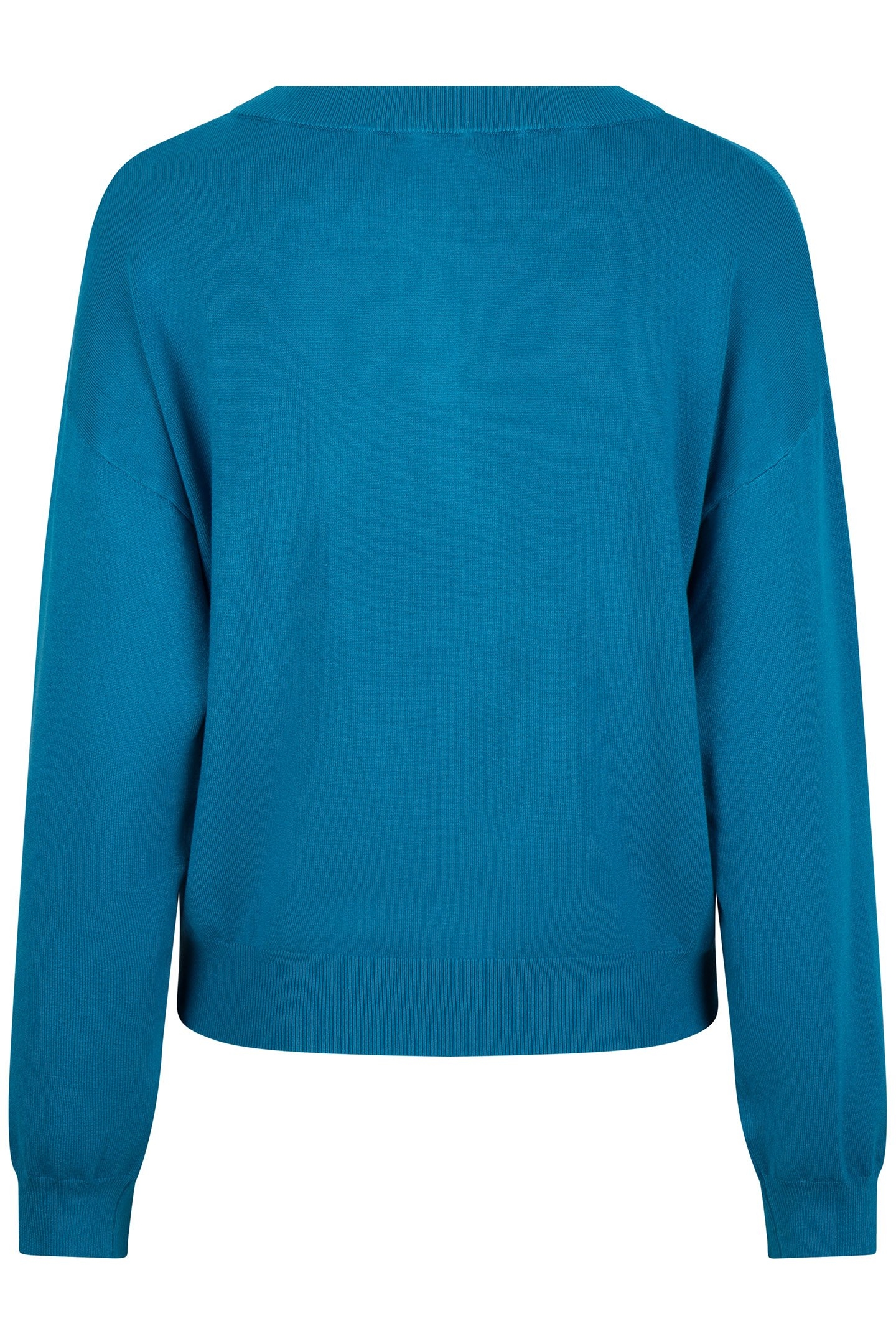 SWEATER BOXY BASIC KNIT PETROL 4