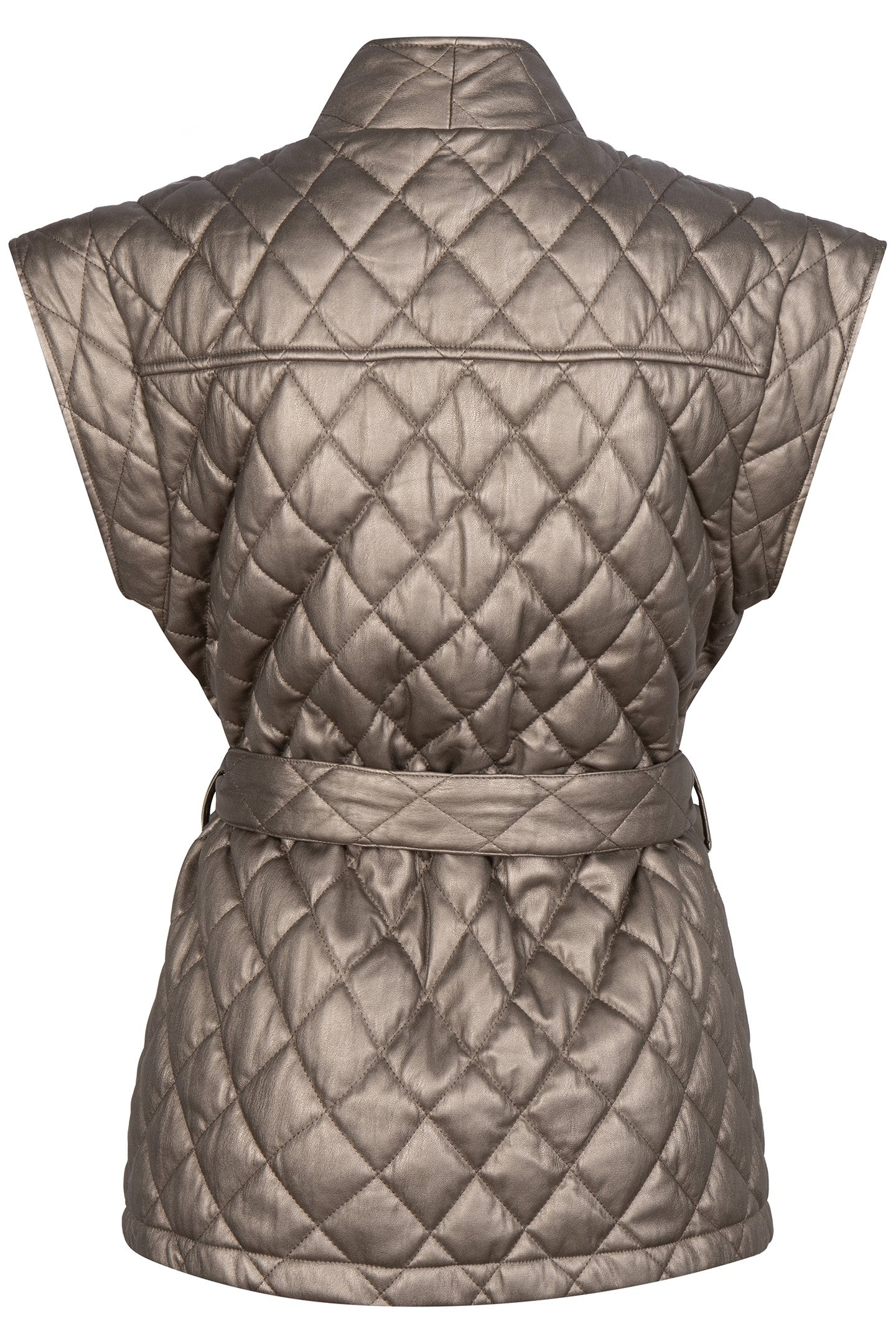 GILET PADDED PU SOFT GOLD 7