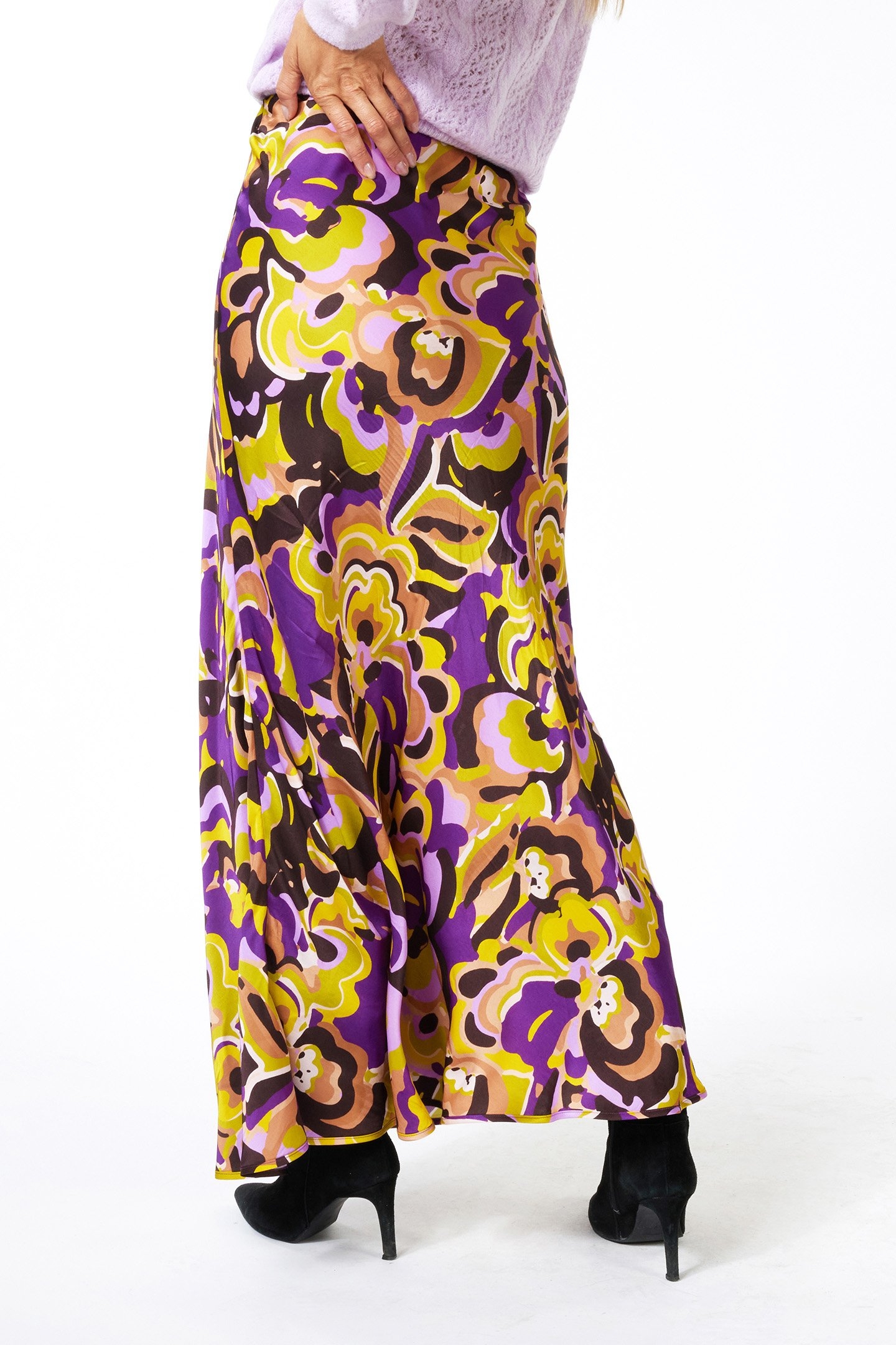 SKIRT LONG FANCY EARTH PRINT 3