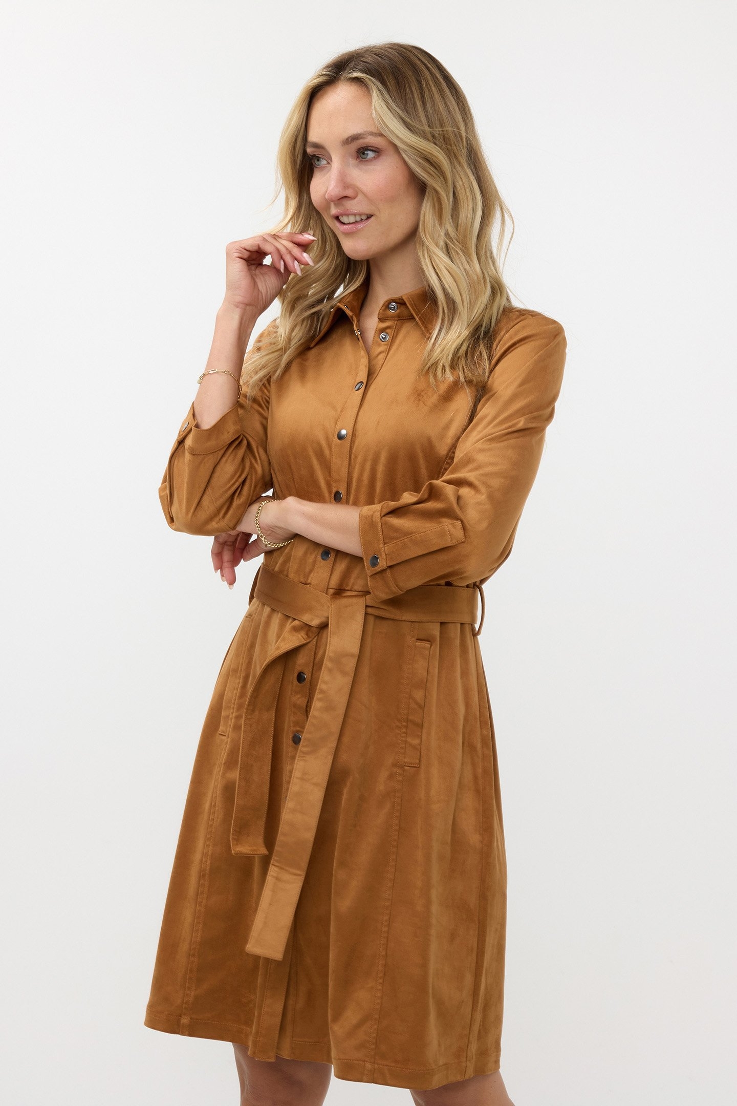 DRESS SUEDINE CAMEL 1