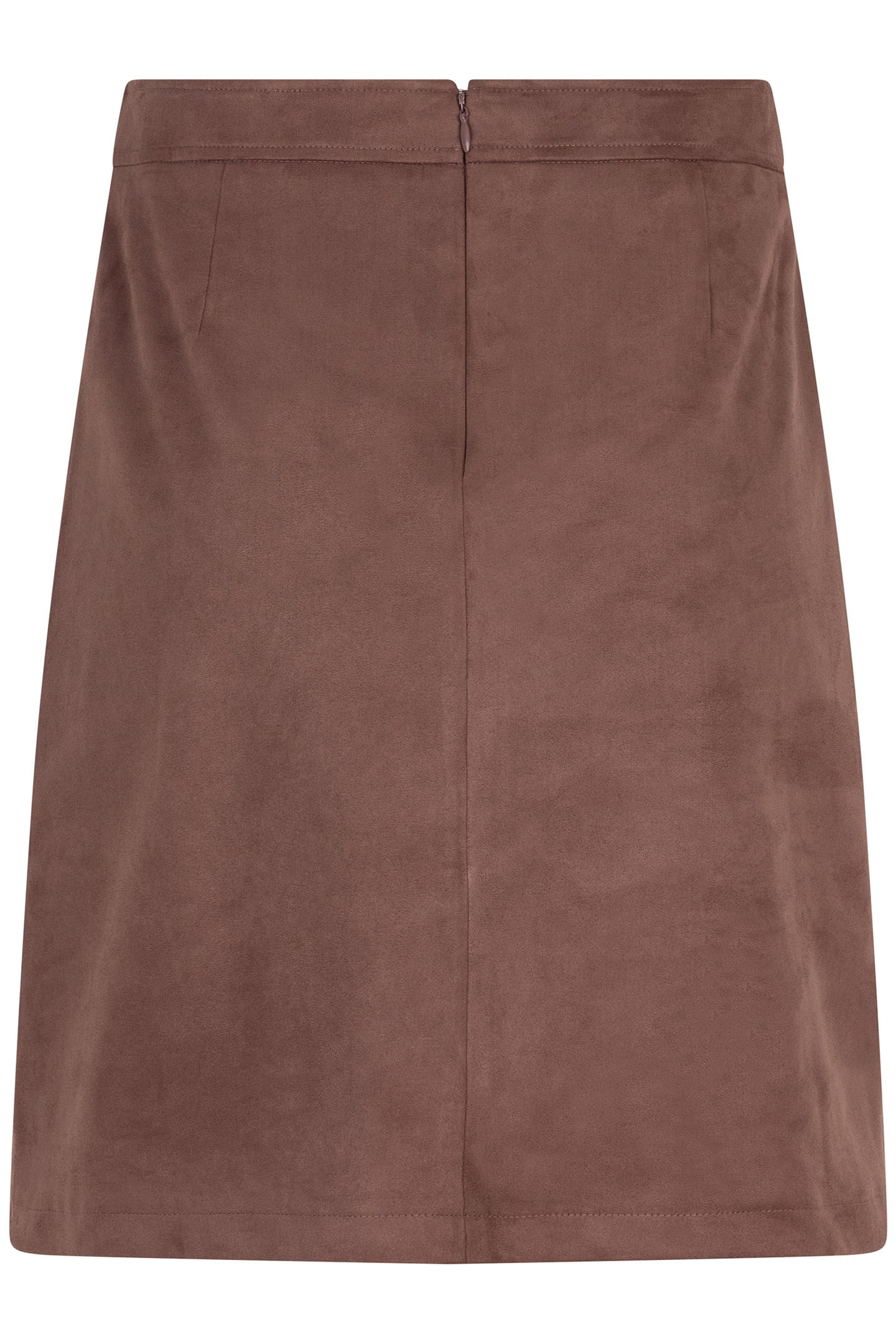 SKIRT OVERLAP SUEDINE CHOCOLATE 6