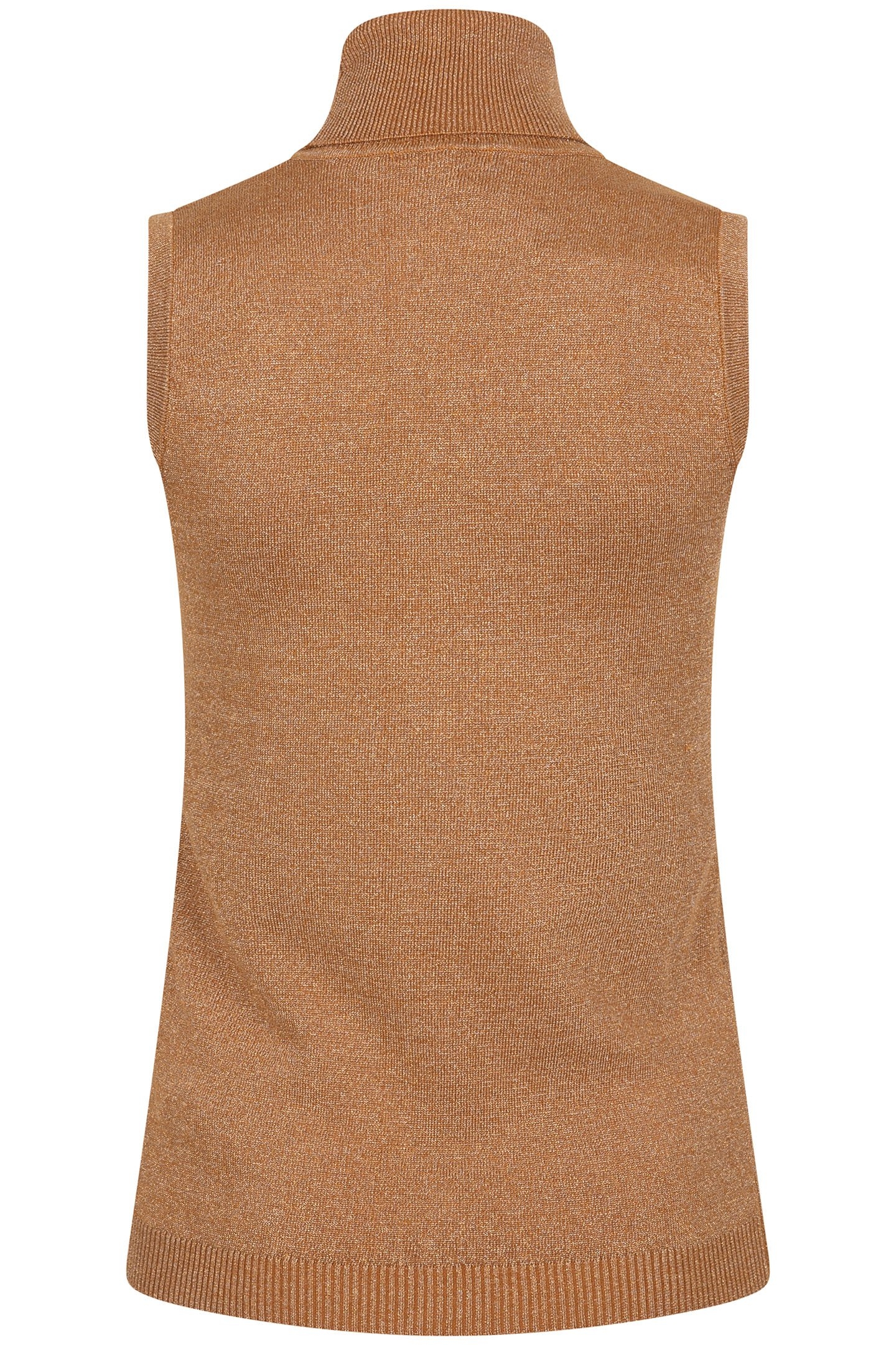 TOP SLV/LSS COL LUREX CARAMEL 5