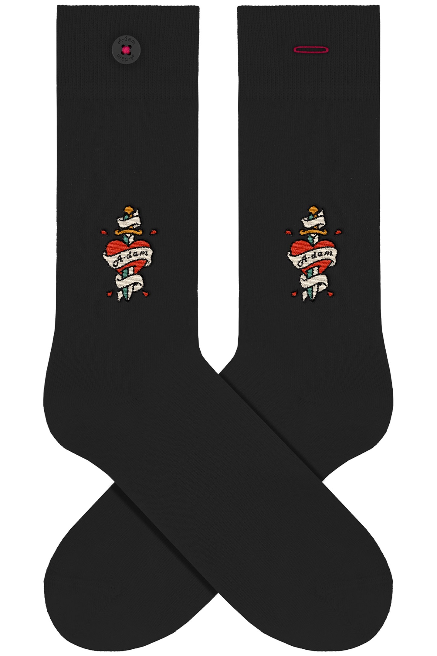 UNISEX A-DAM 4-PACK CASUAL SOCKS MULTICOLOR 4