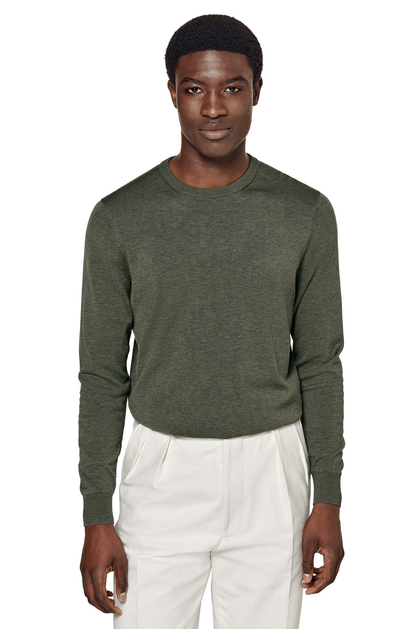 LS CREW ARMY DARK GREEN 1