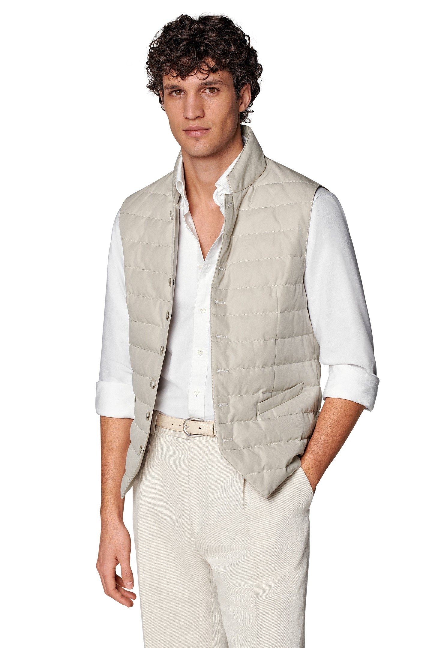 BODYWARMER-LIGHT-BROWN SAND 1