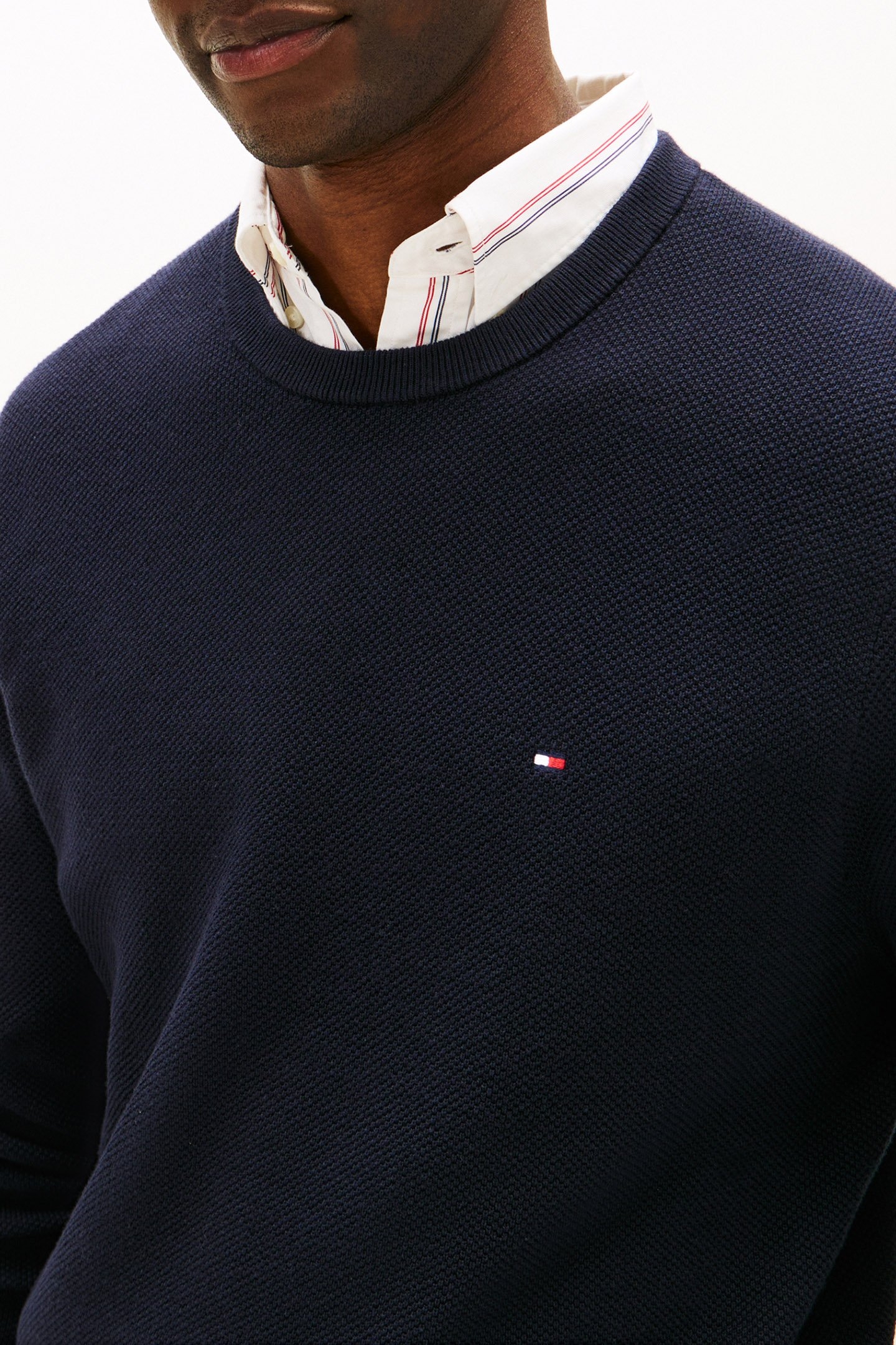 ESSENTIAL STRUCTURE SWEATER NAVY BLUE 6