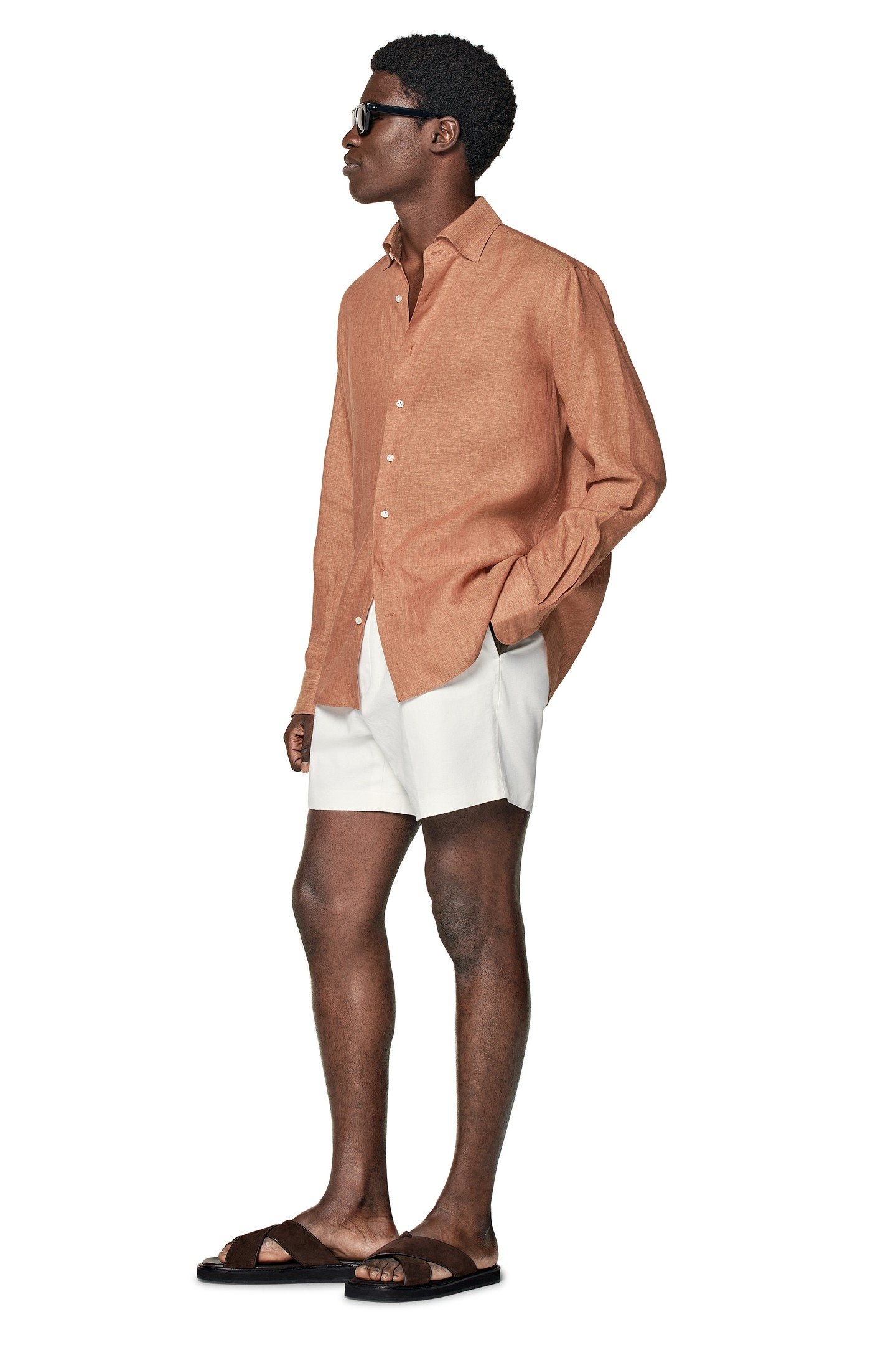 PURE LINEN RUST ORANGE 5