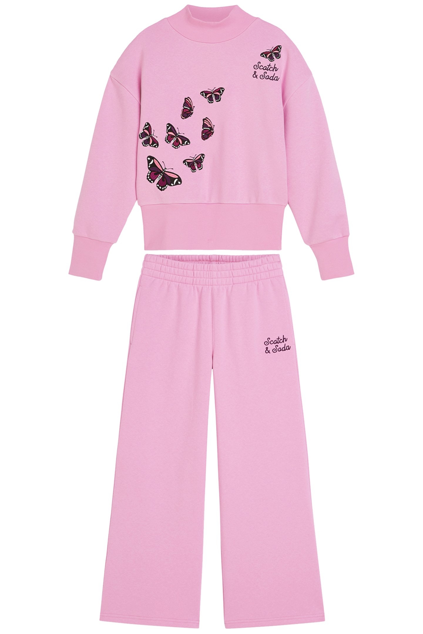 GIRLS FLEECE SET LT PASTEL PURPLE 1