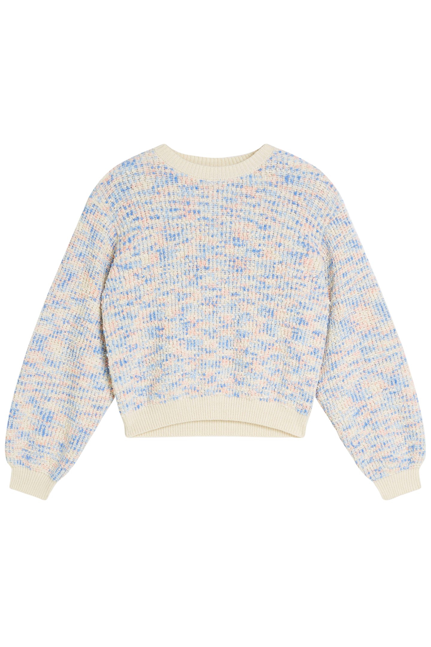 GIRLS POPCORN SWEATER MEDIUM PINK 1