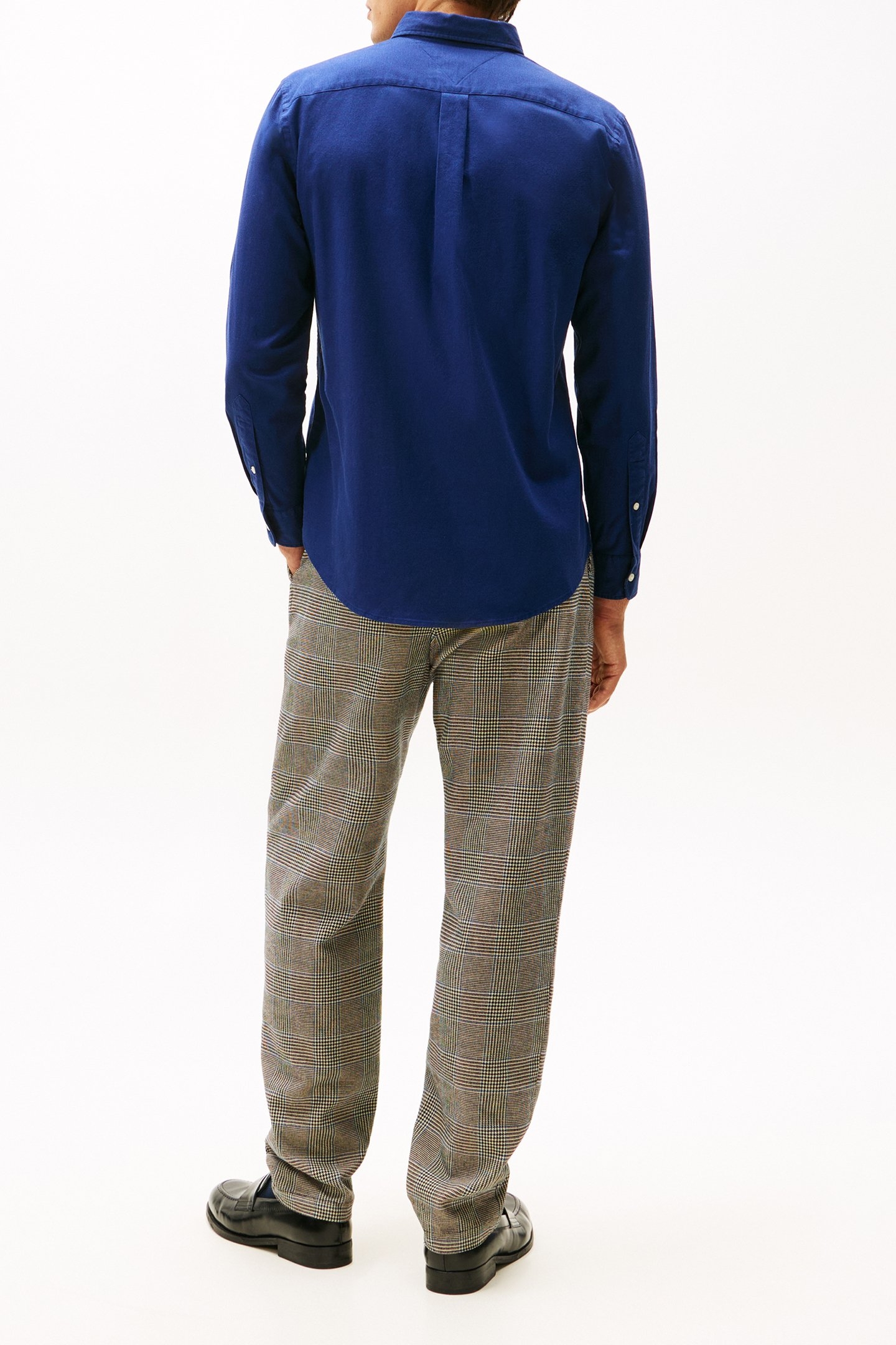 FLEX REGULAR FIT FLANNEL SHIRT PREPPY NAVY 3