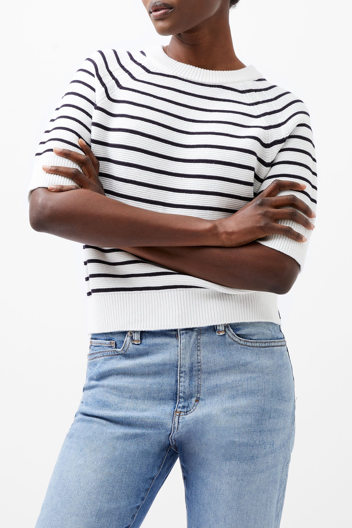 LILY MOZART STRIPE SHORT SUMMER WHITE/UTILITY 1