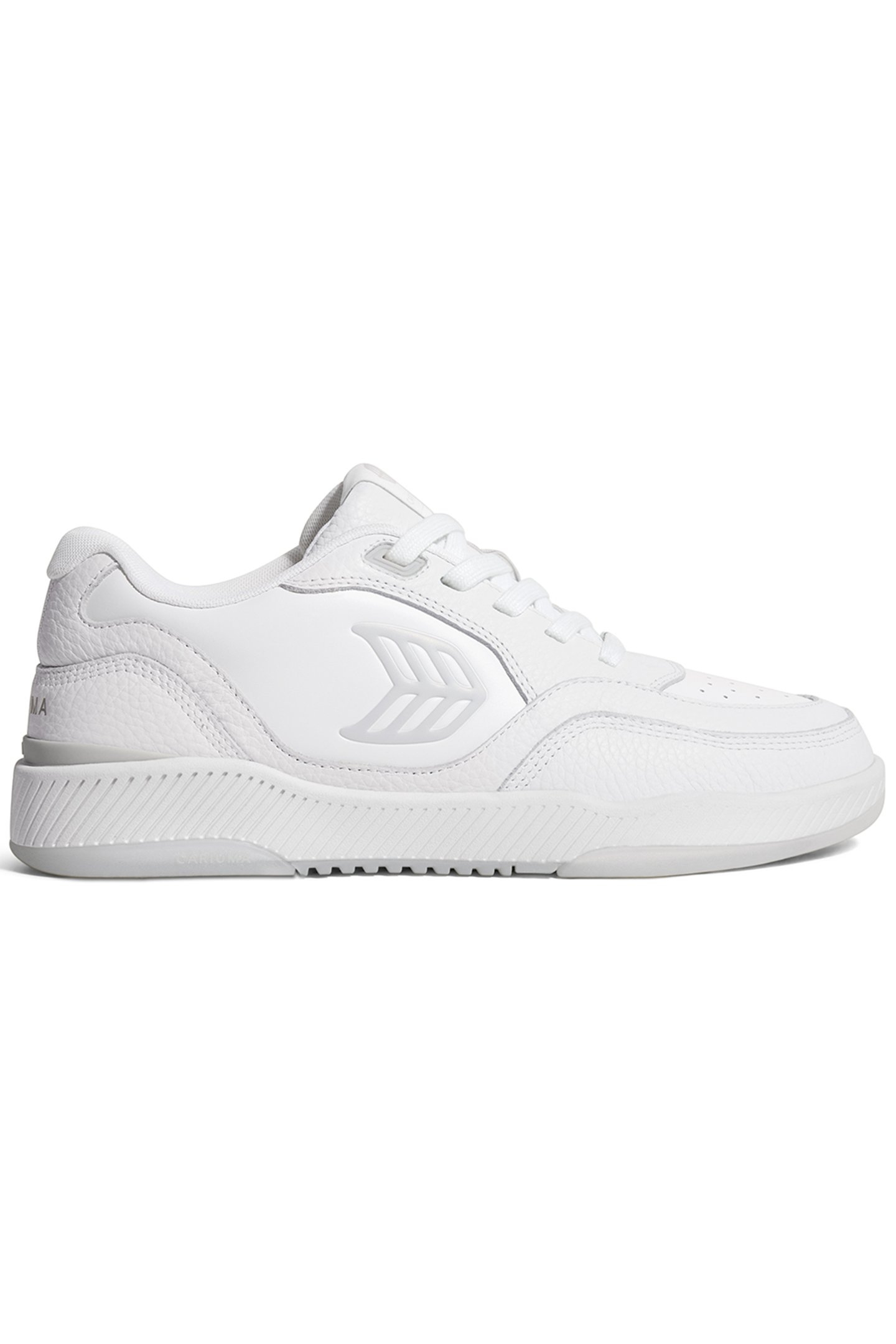 UBA PEBBLED LEATHER WHITE ICE LOGO 1