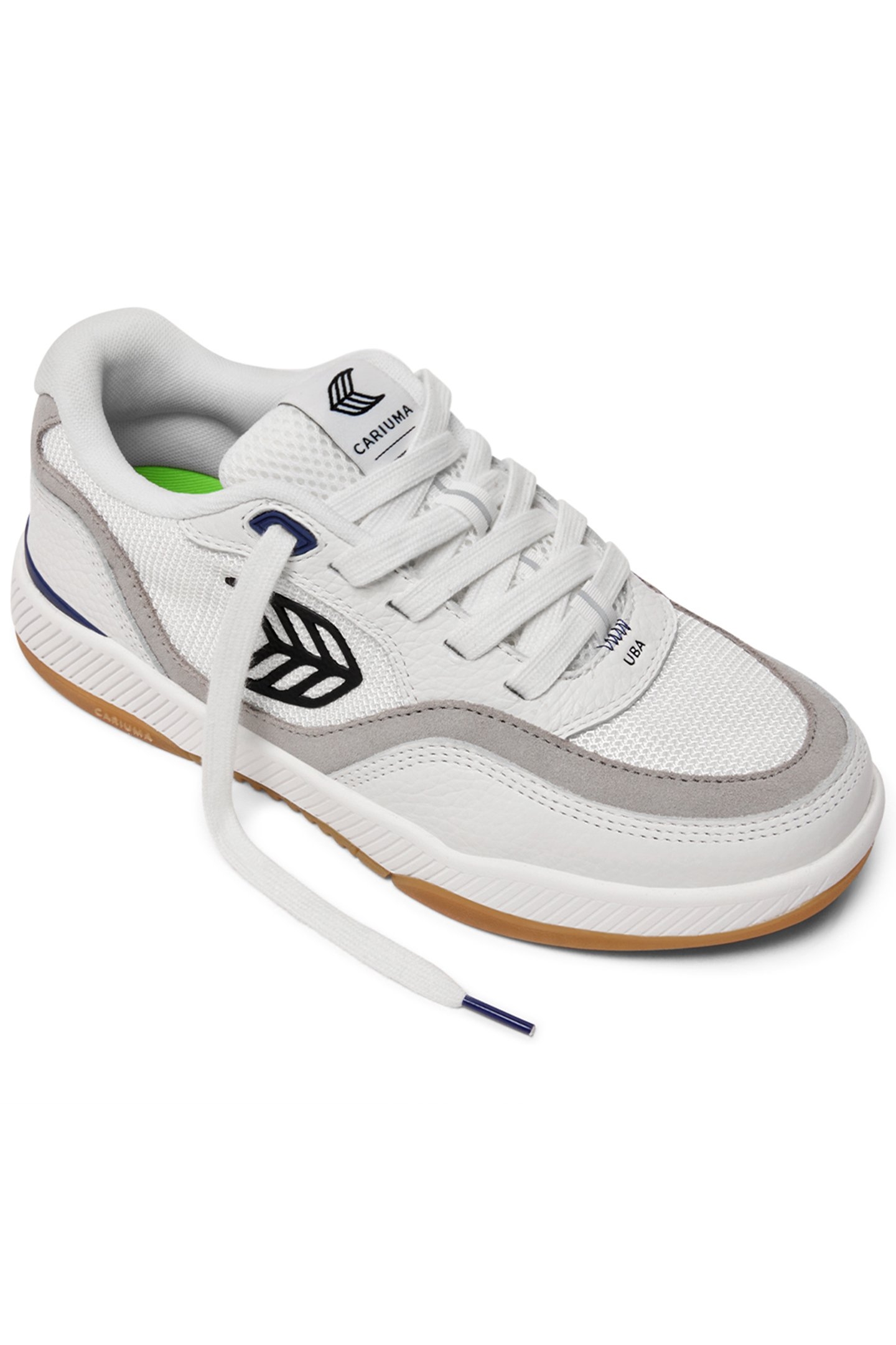 UBA PRO SUEDE OFF-WHITE MESH SMOKE WHITE BLACK LOGO 2