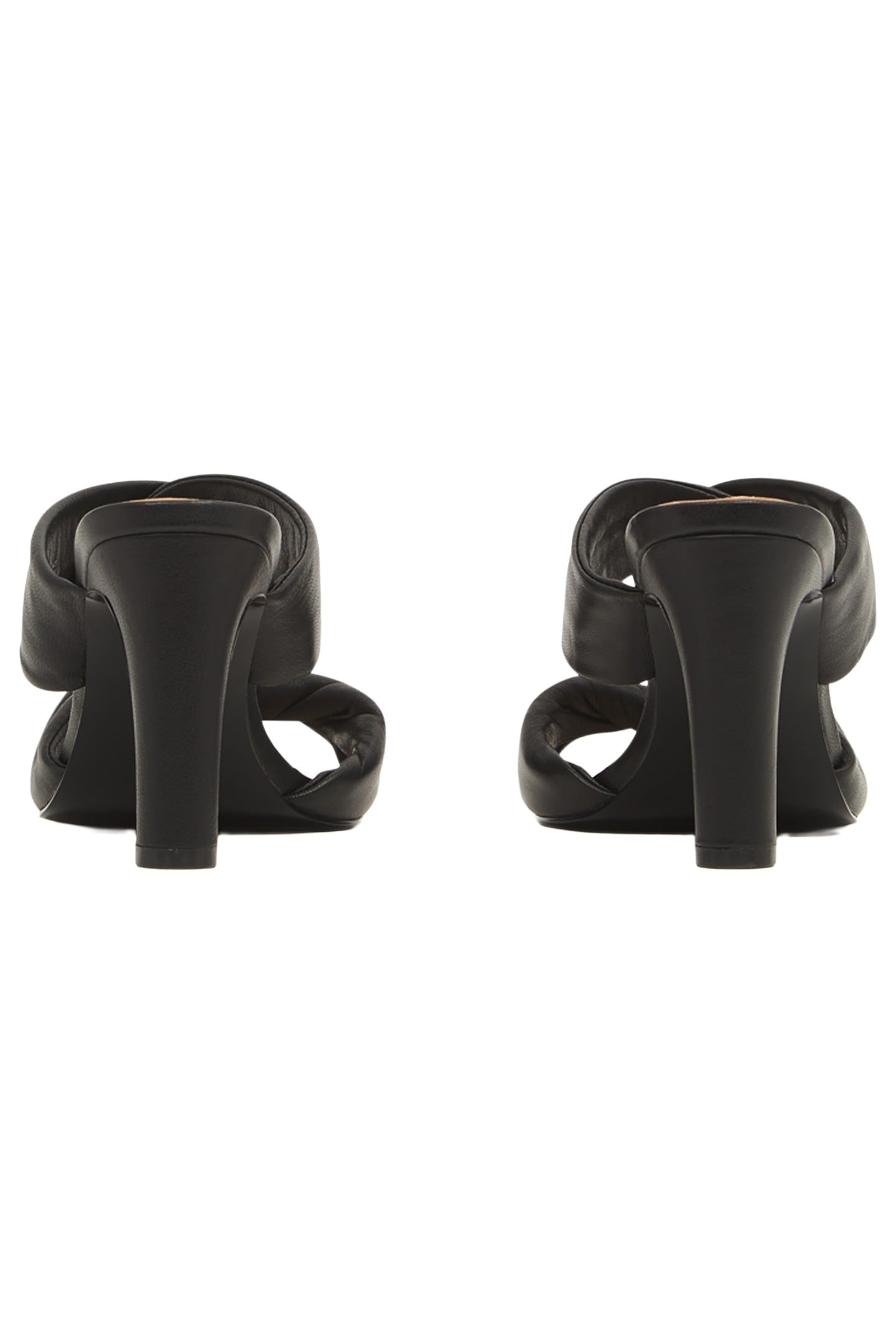 BLOCK HEEL PADDED MID SANDAL BLACK 3