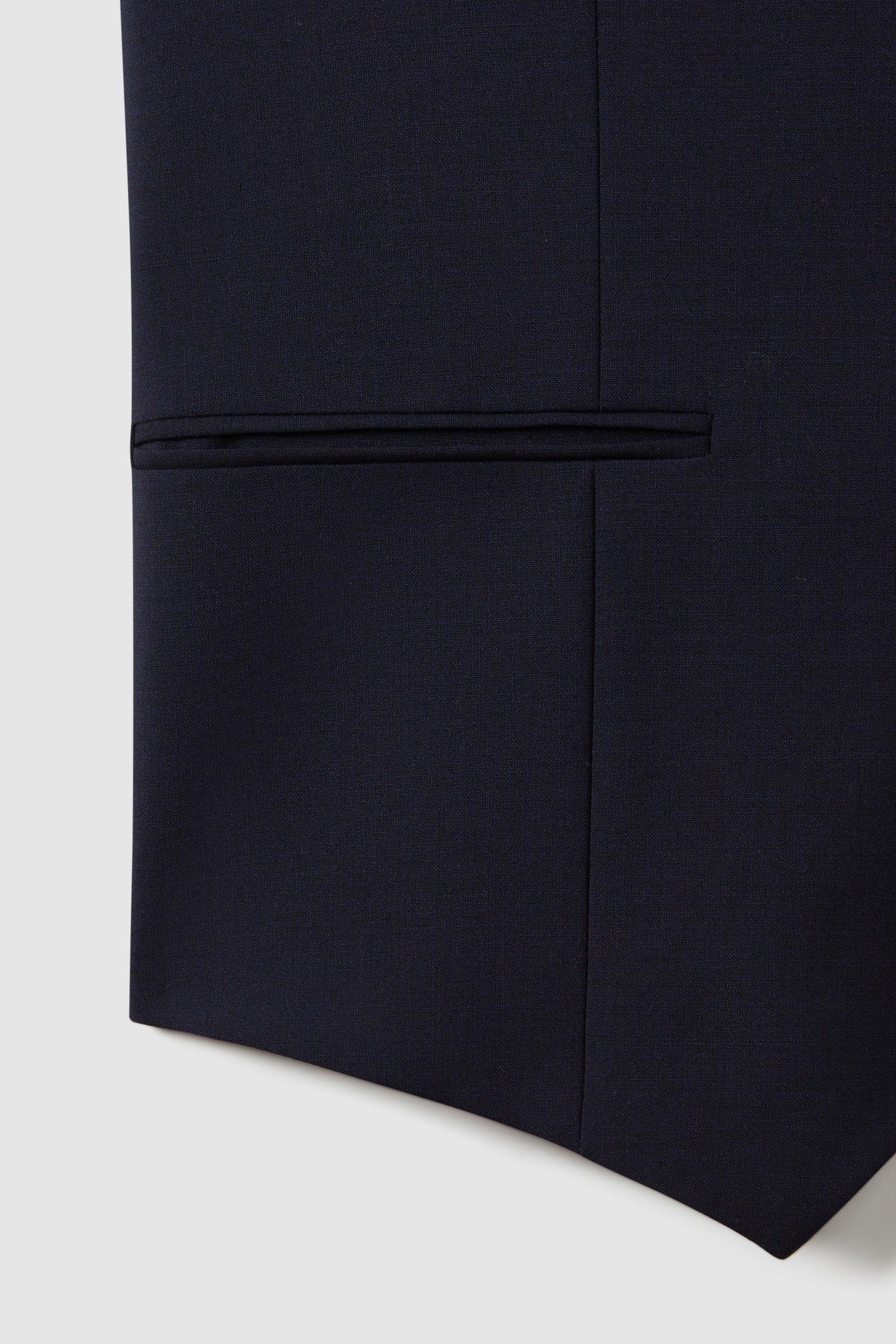 TRAVEL PLAIN WEAVE MODERN WAISTCOAT NAVY 6