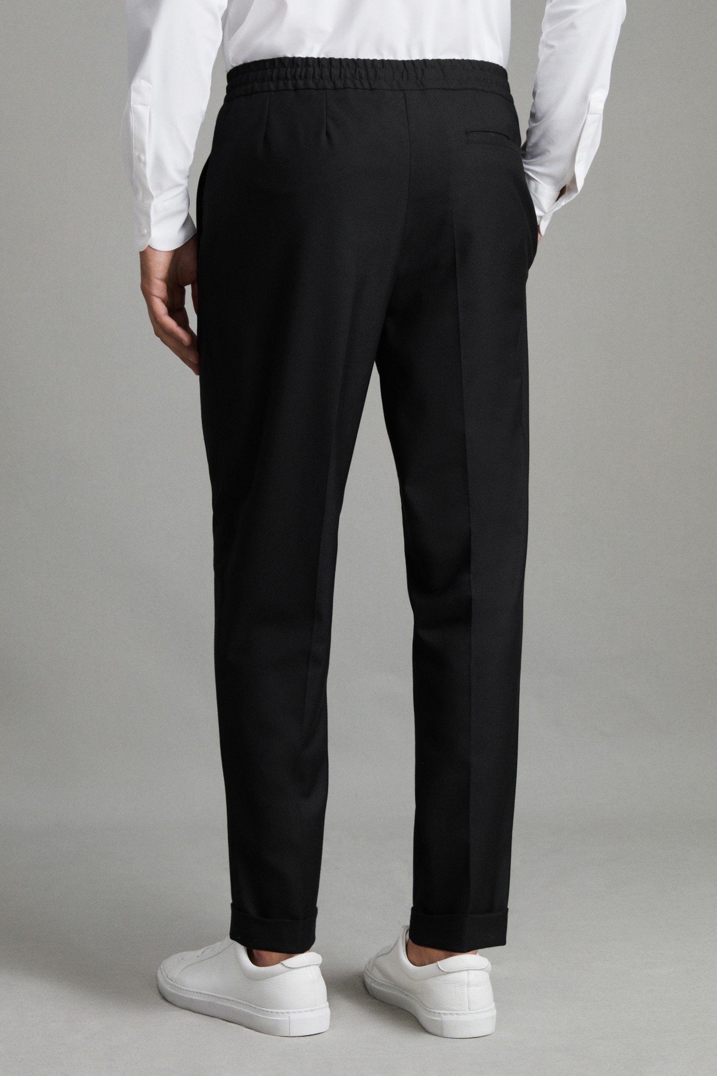 PLEATED RELAXED TROUSER BLACK 4