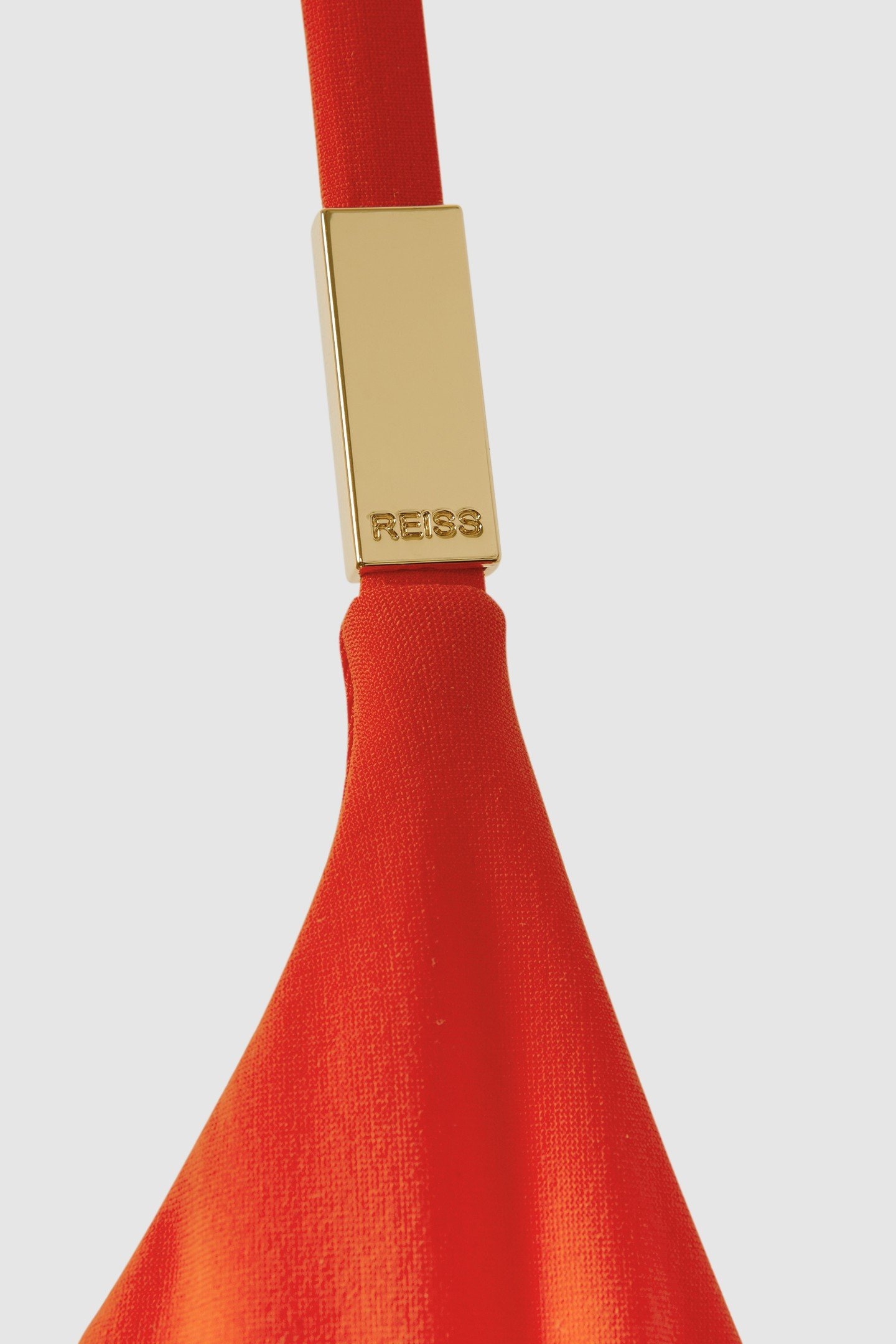 UNDERWIRE HALTER BIKINI TOP RED 5