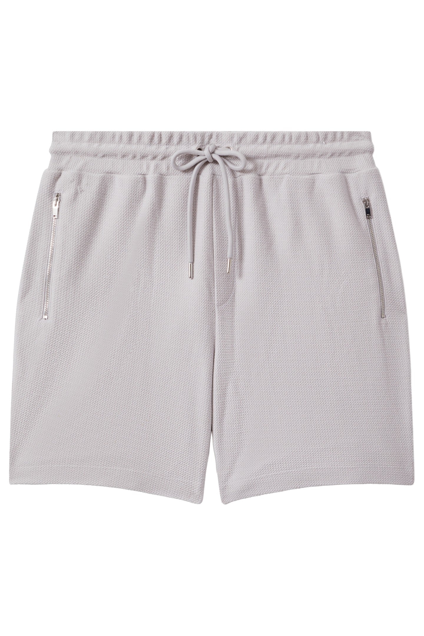 TEXTURED DRAWSTRING SHORT SILVER 4
