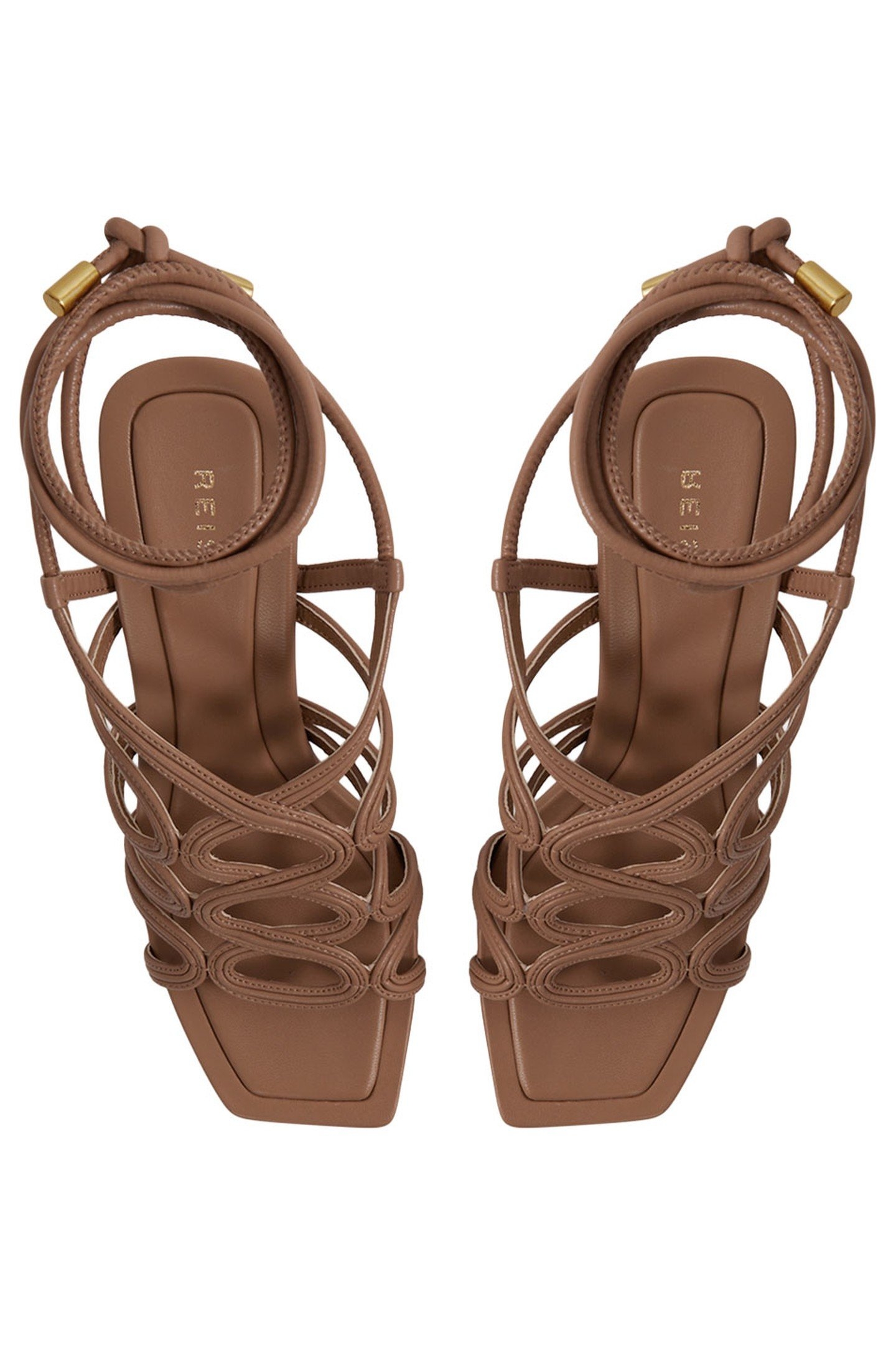 ROPE STRAP HEELED SANDAL NUDE 2
