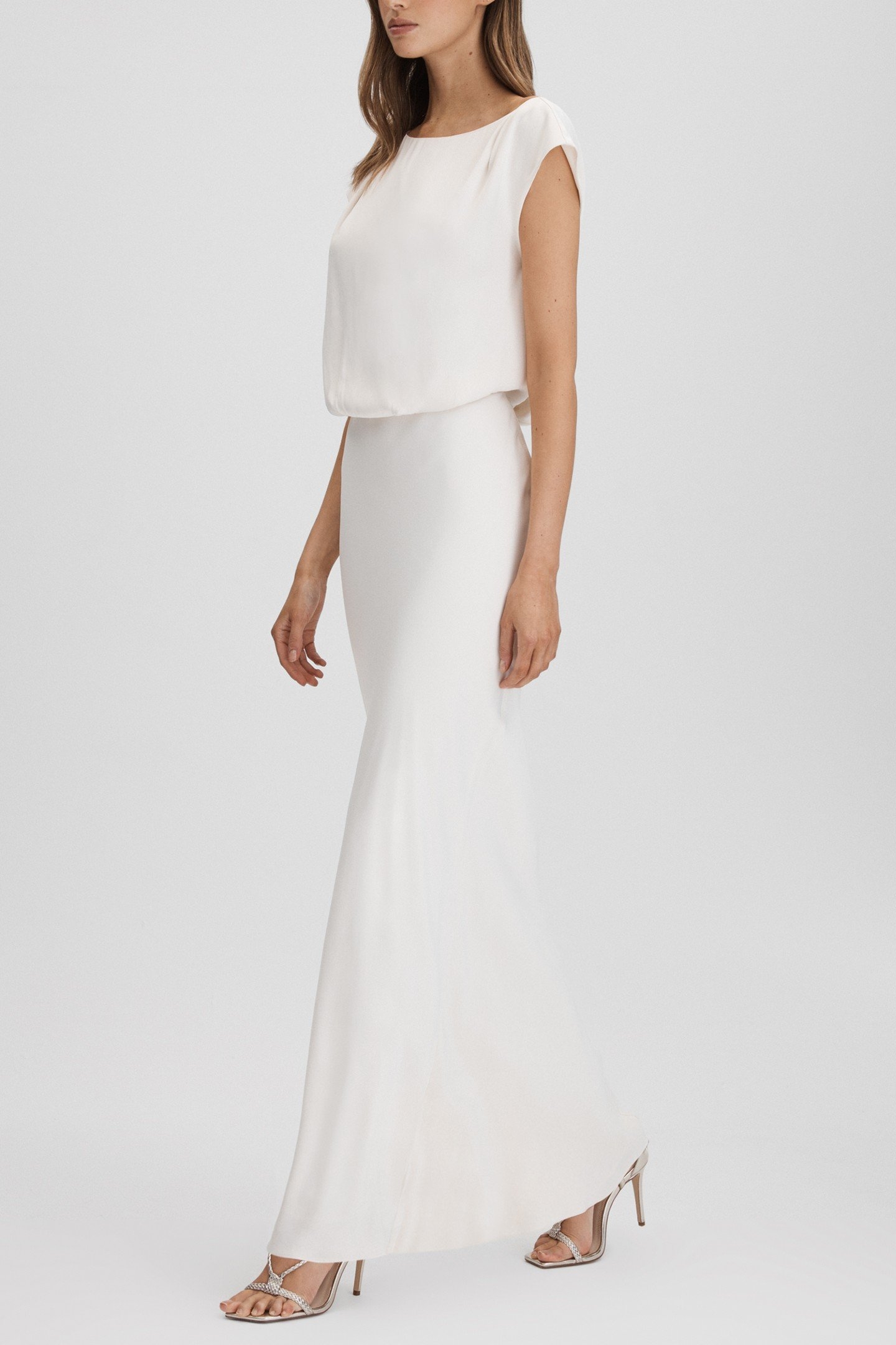 PLAIT STRAP HEEL SANDAL GOLD 1