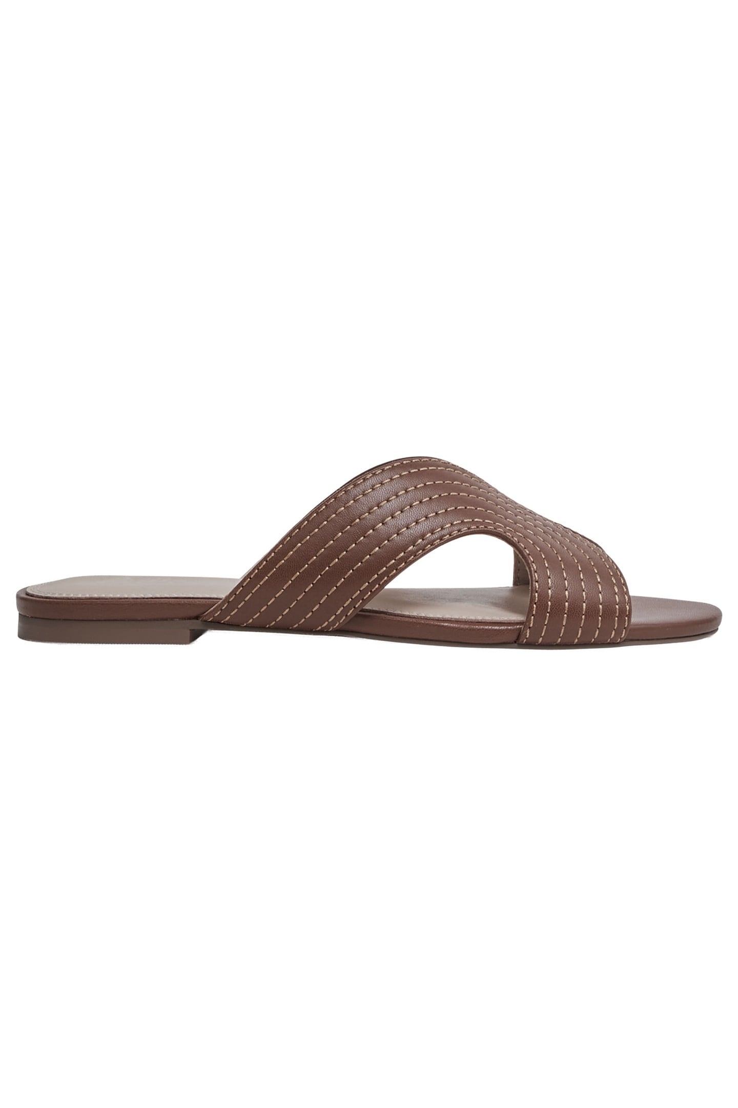 LEATHER SLIDER TAN 2