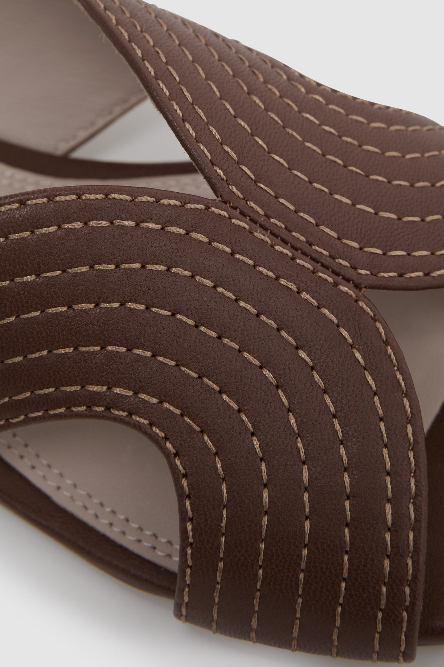 LEATHER SLIDER TAN 5