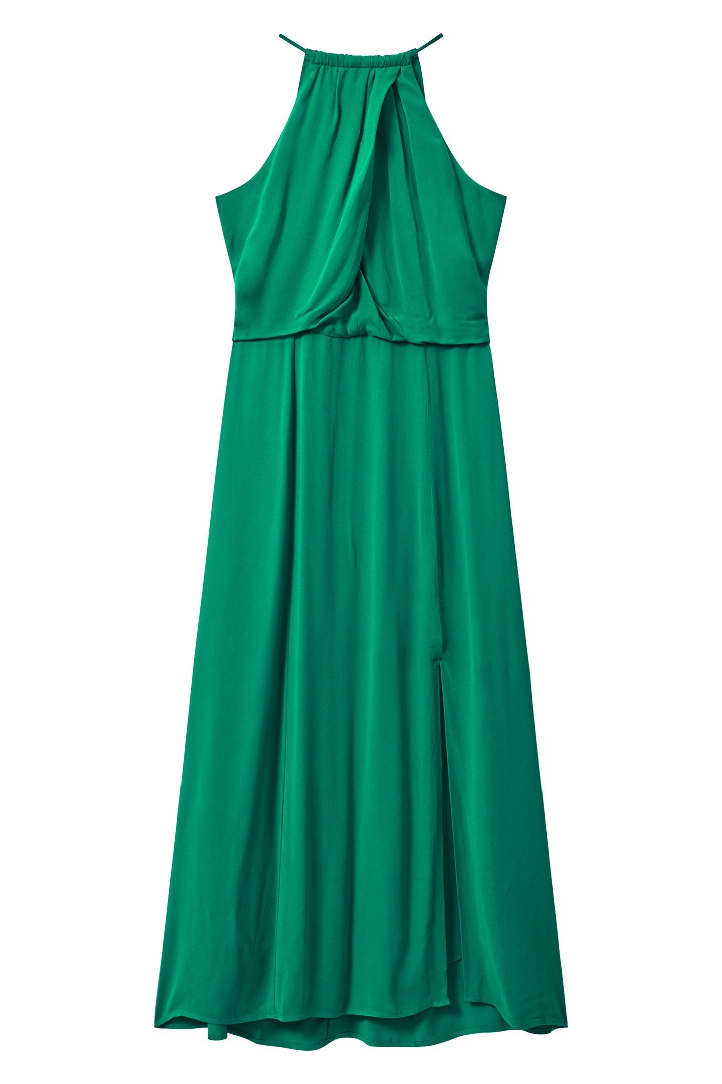 WRAP DETAIL MIDI DRESS GREEN 3