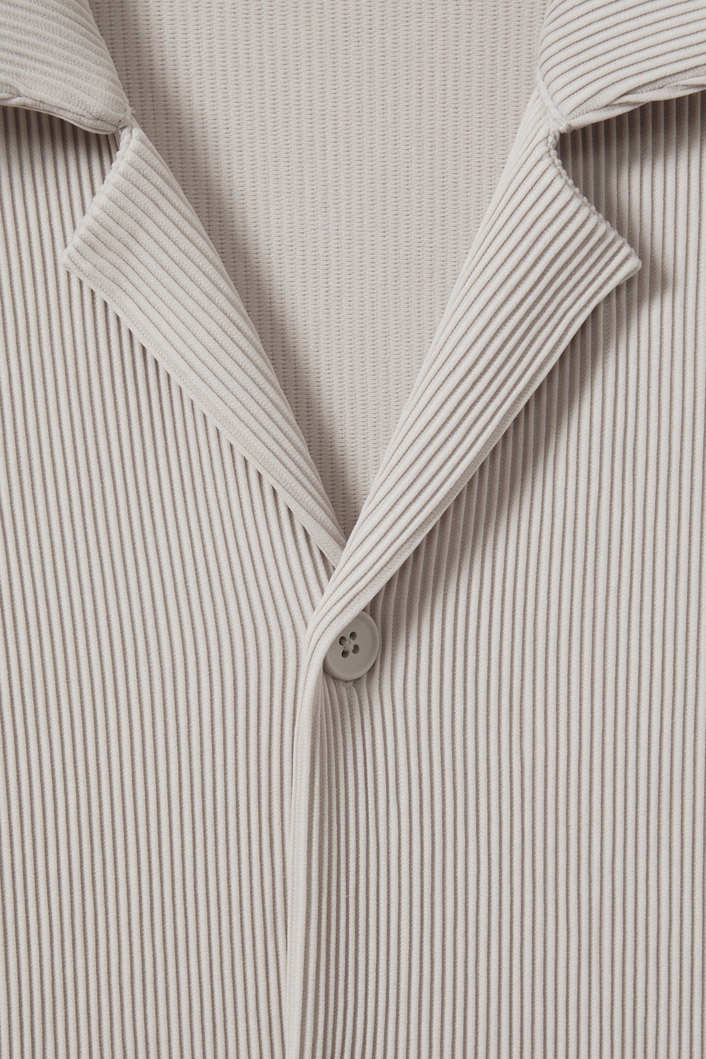 SHORTSLEEVE CUBAN OTTOMAN RIB BUTTON THROUGH SHIRT SILVER 6