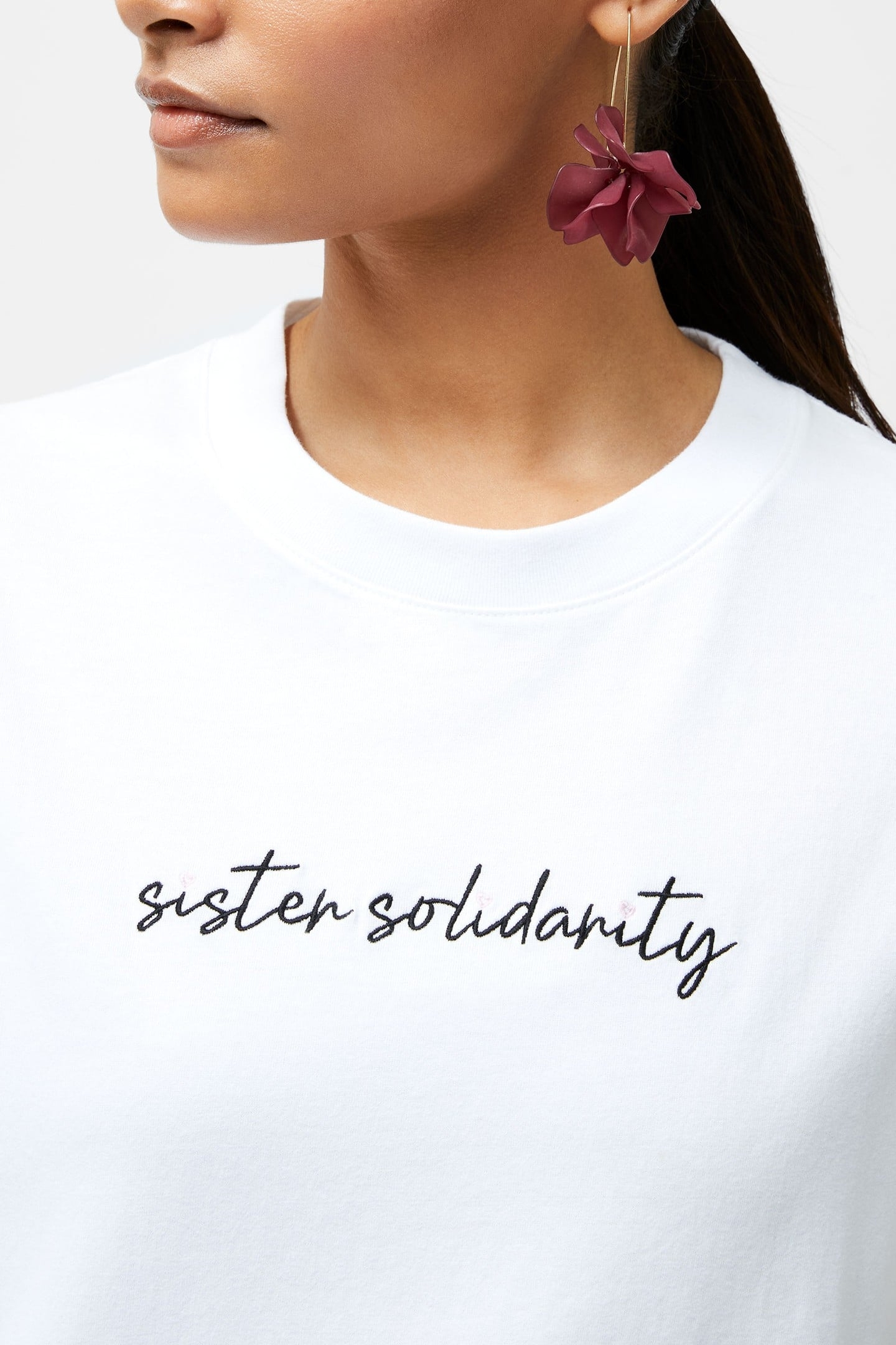 SISTER SOLIDARITY GRAPHIC TEE LINEN WHITE 3