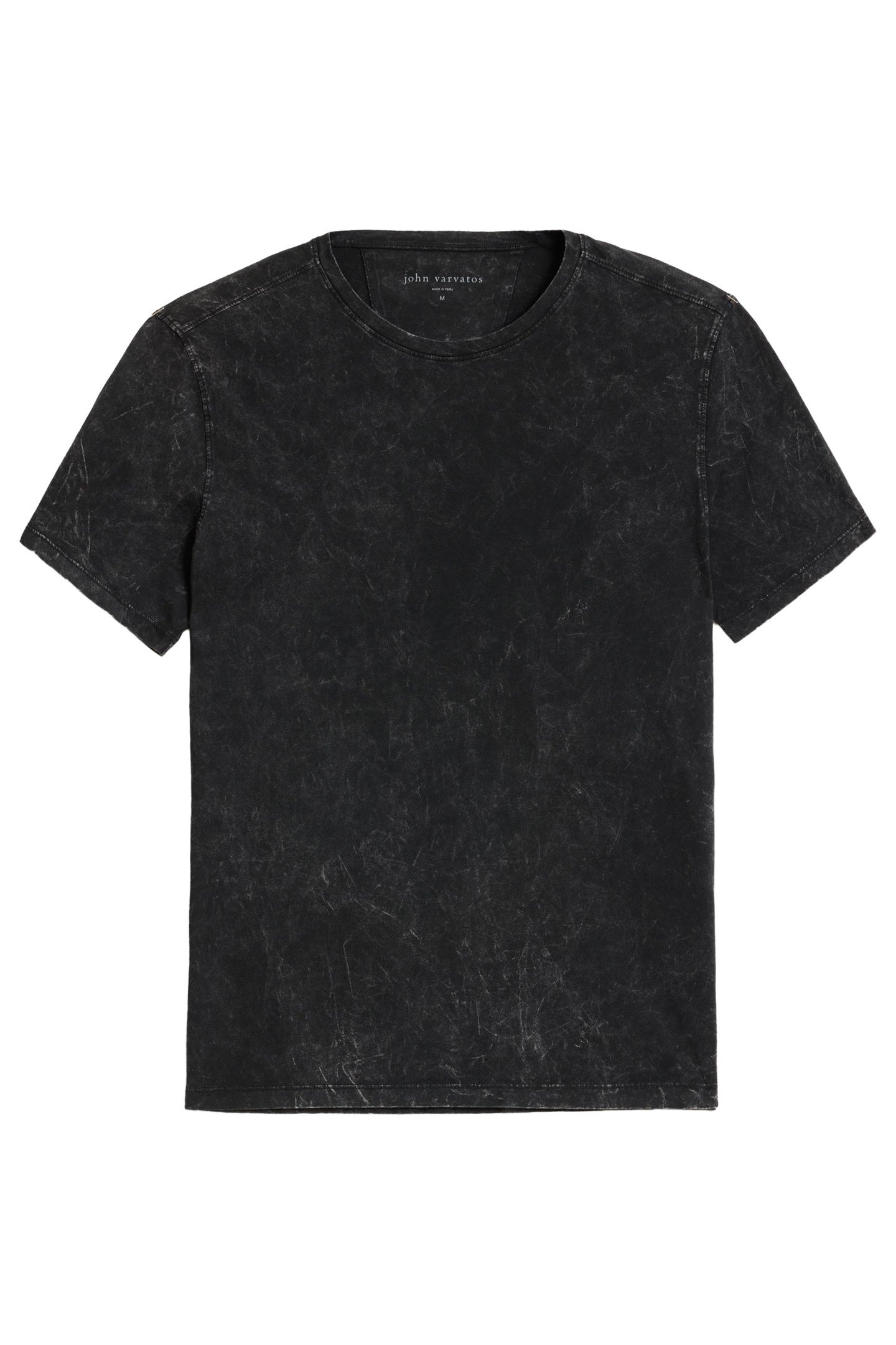 ENZO SS CREW IN MARBLE WASH BLACK 1