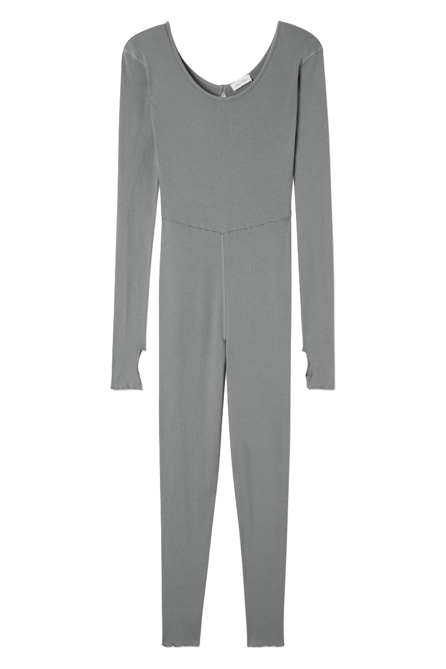 MID-LENGTH BOAT NECK PANTS JUMPSUIT FOGGY 1