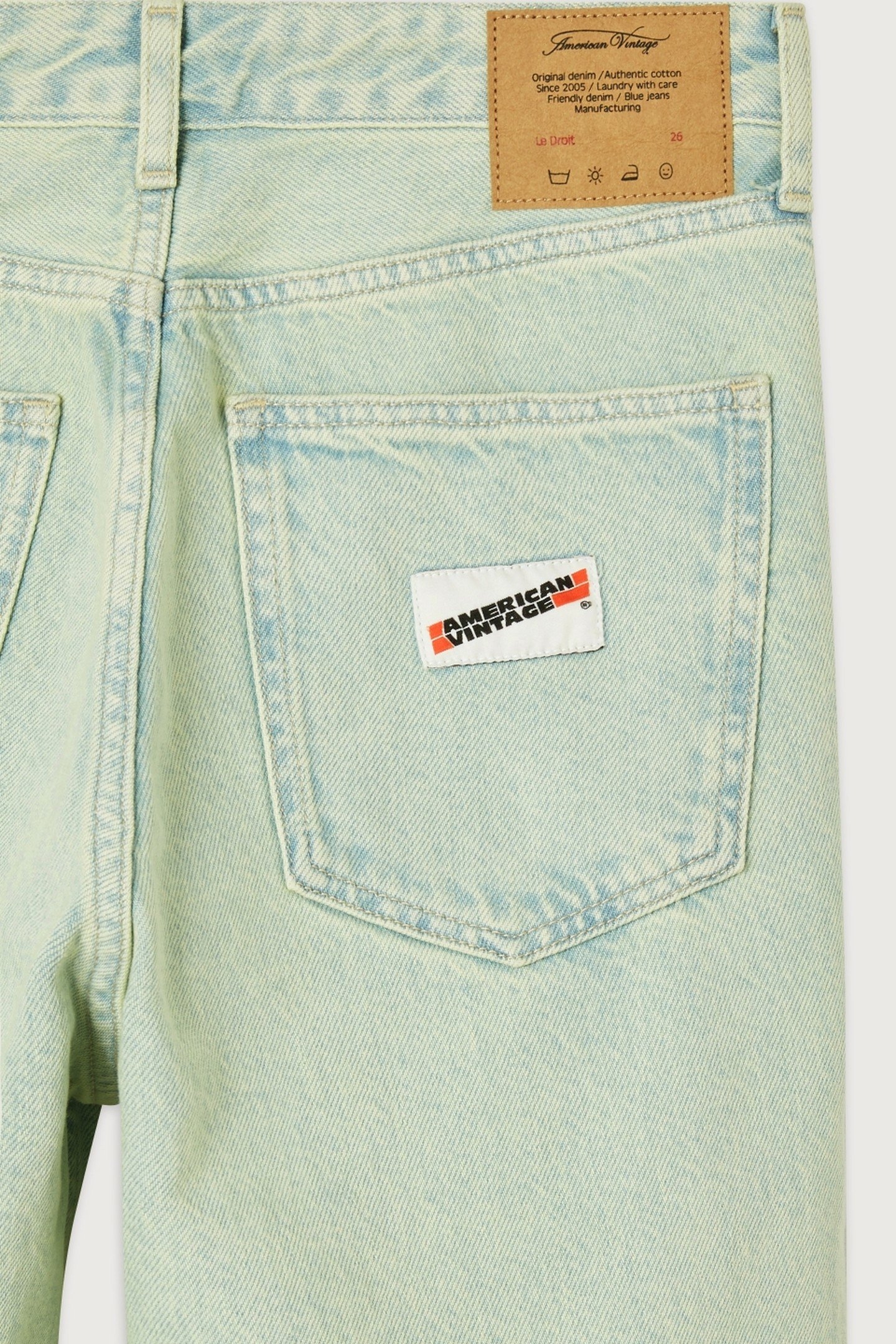 5 POCKETS THE RIGHT JEANS OVER GREEN DYE 4