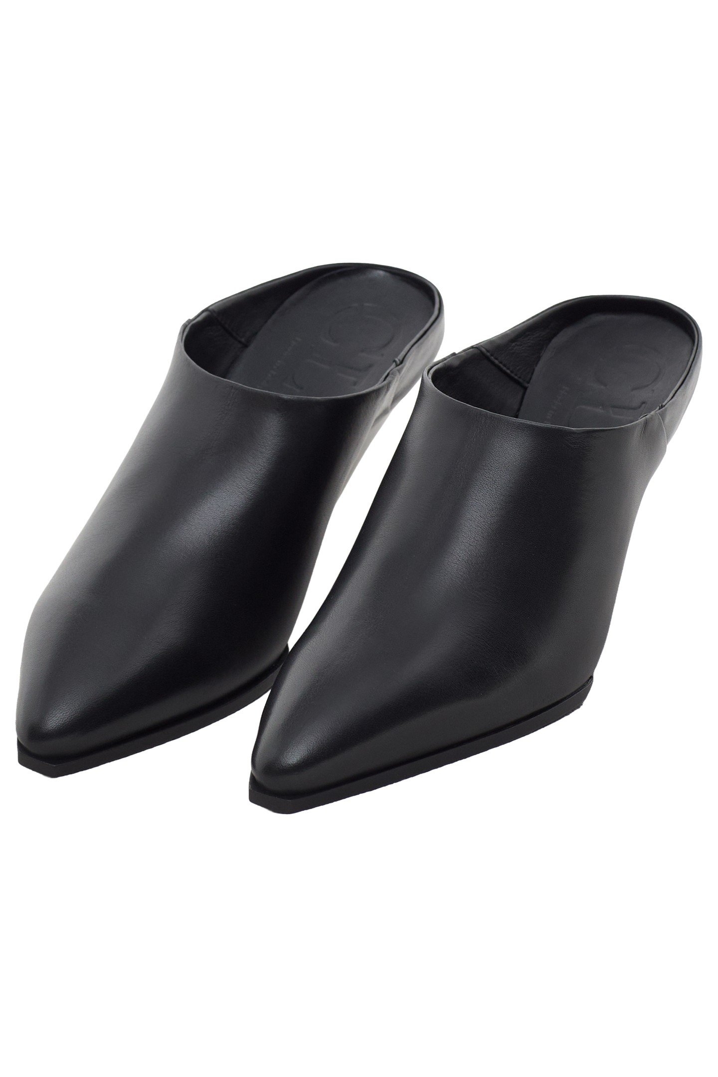WEDGE MULE SHOES BLACK 4