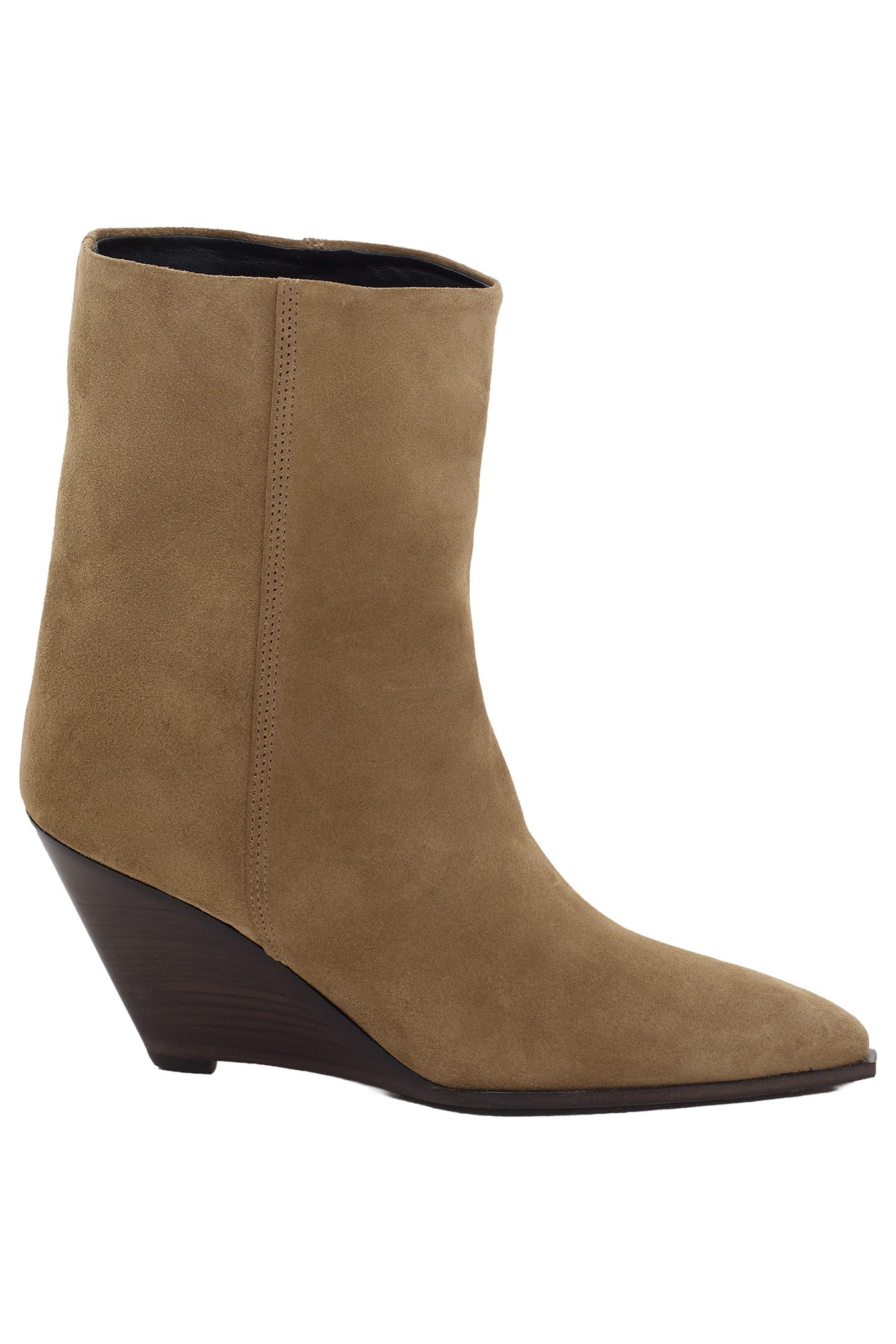 WEDGE BOOT SHOES TAUPE BEIGE 3