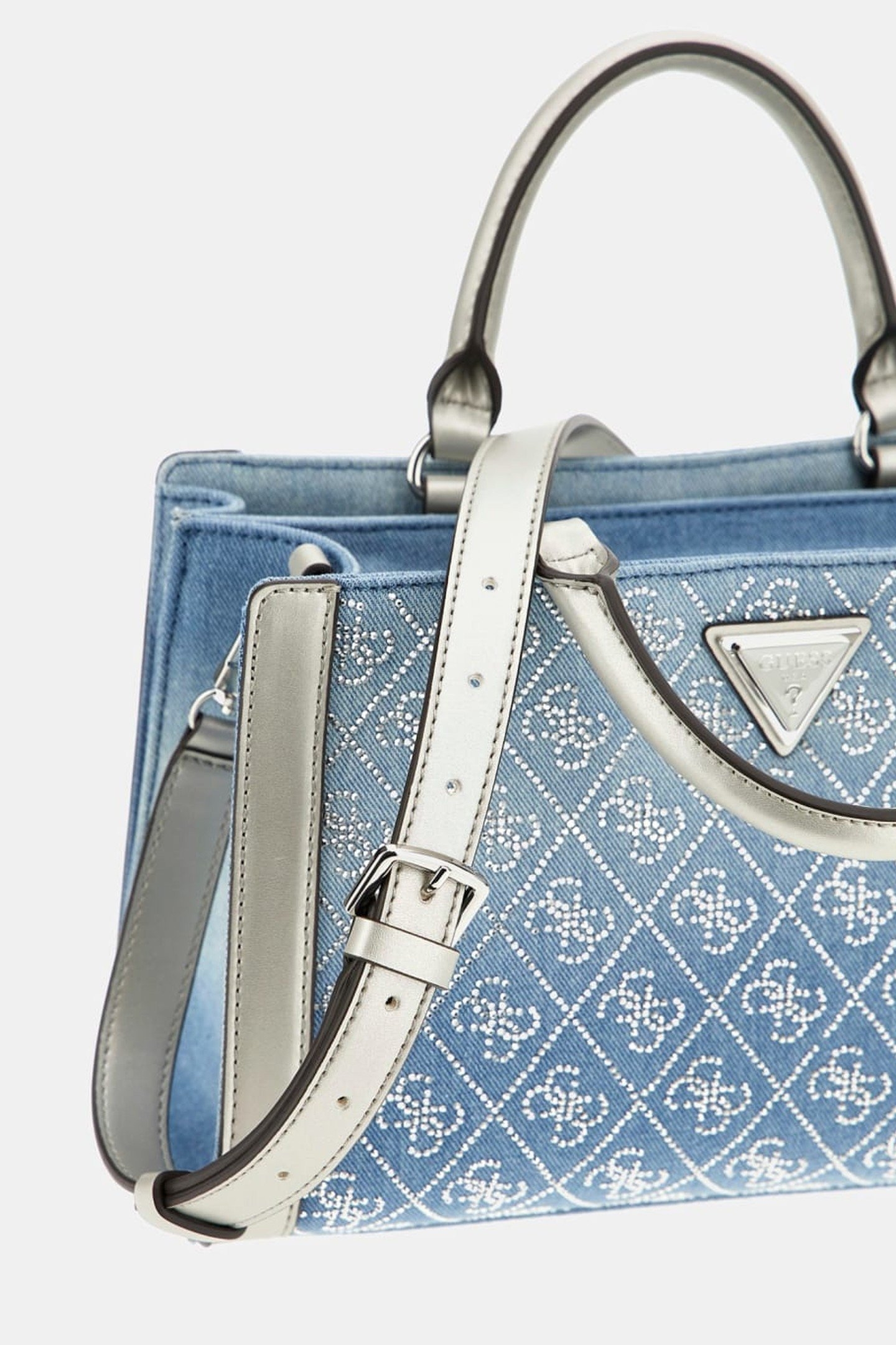 DILI SMALL SATCHEL DENIM LOGO 8