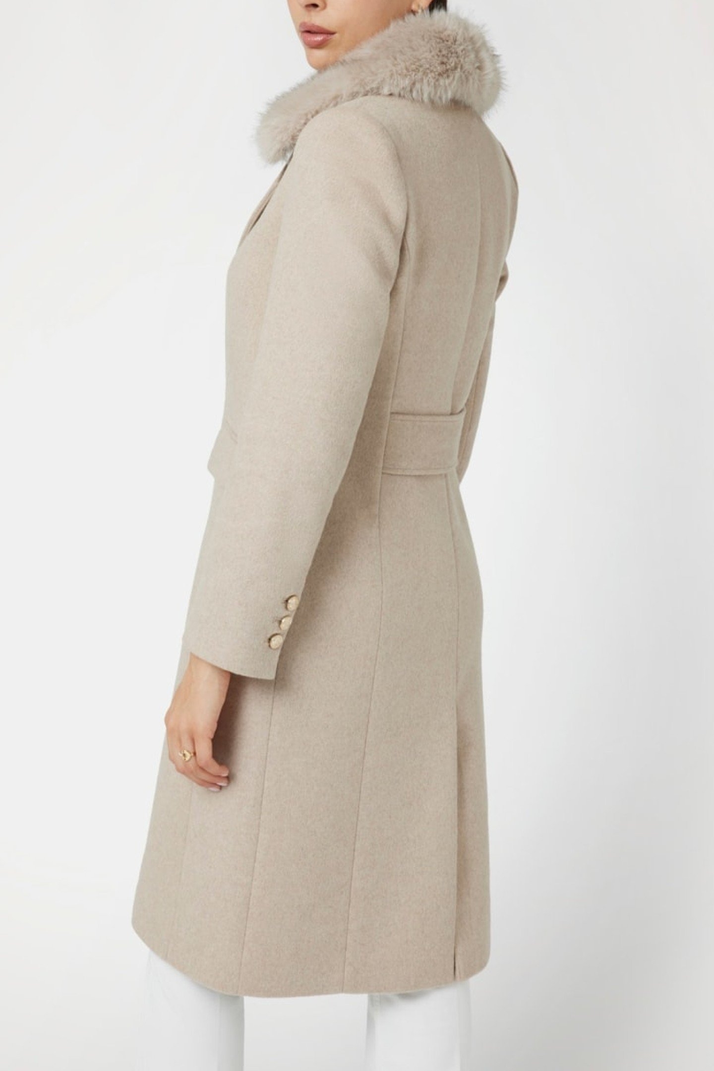 NANCY FIT COAT FAUX CEMENTO MULTI 5