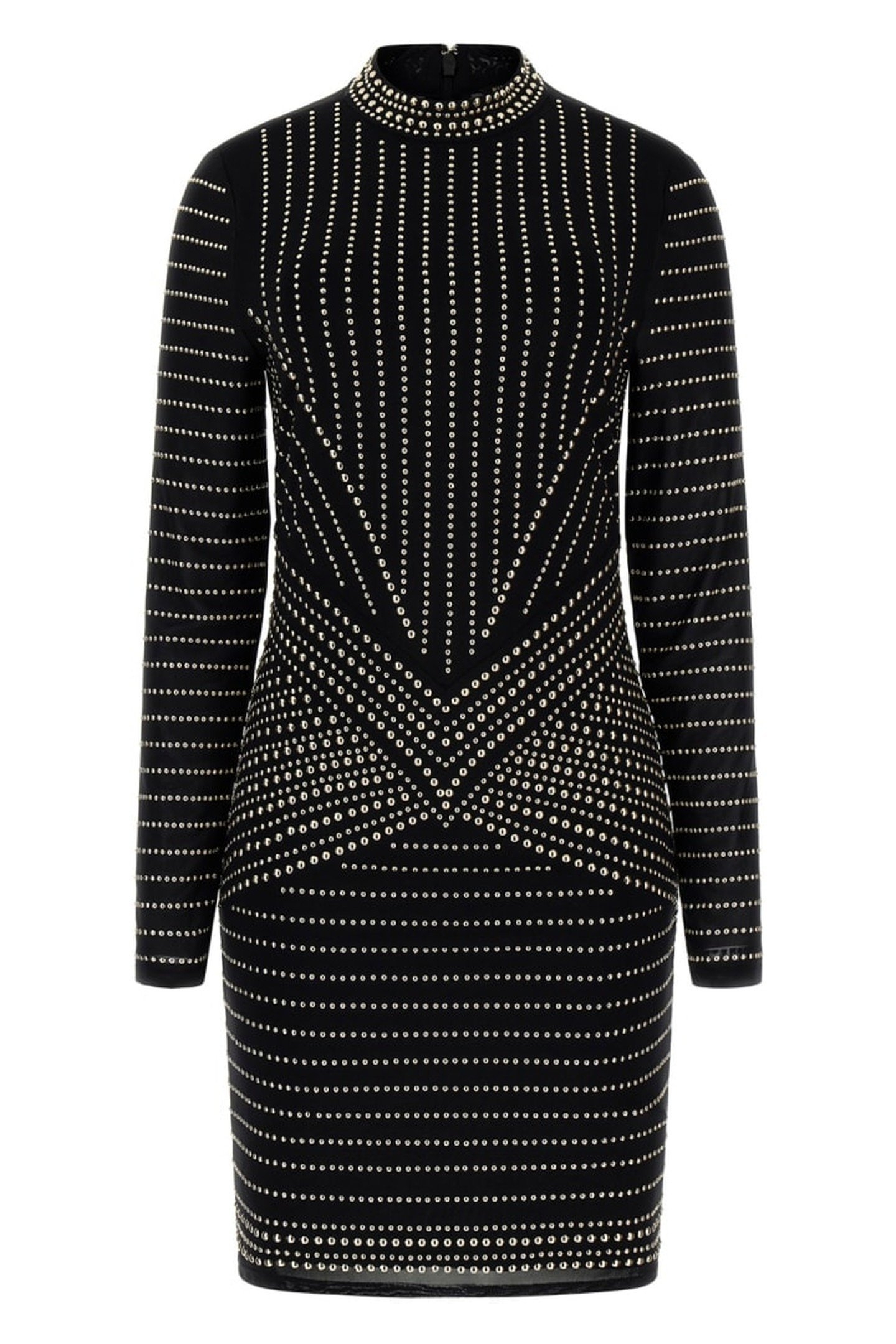 KRISTAL DRESS JET BLACK MULTI 5