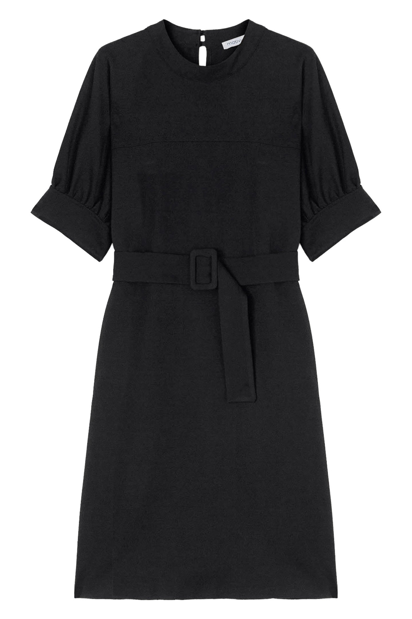 DRESS WITH BELT BLACK 4