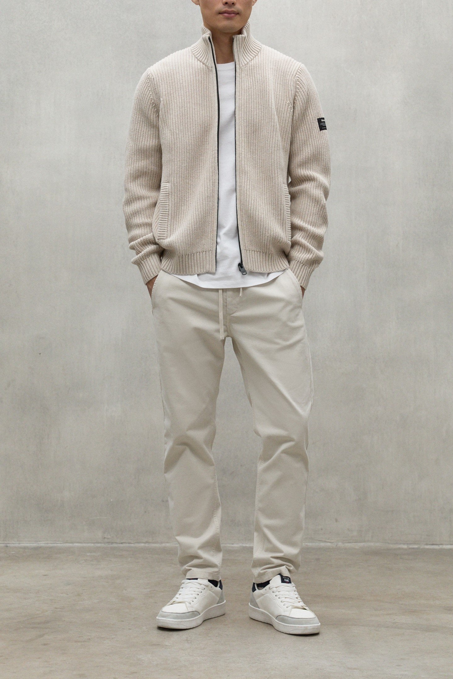 NASHIALF KNIT WASHED STONE MELANGE 1