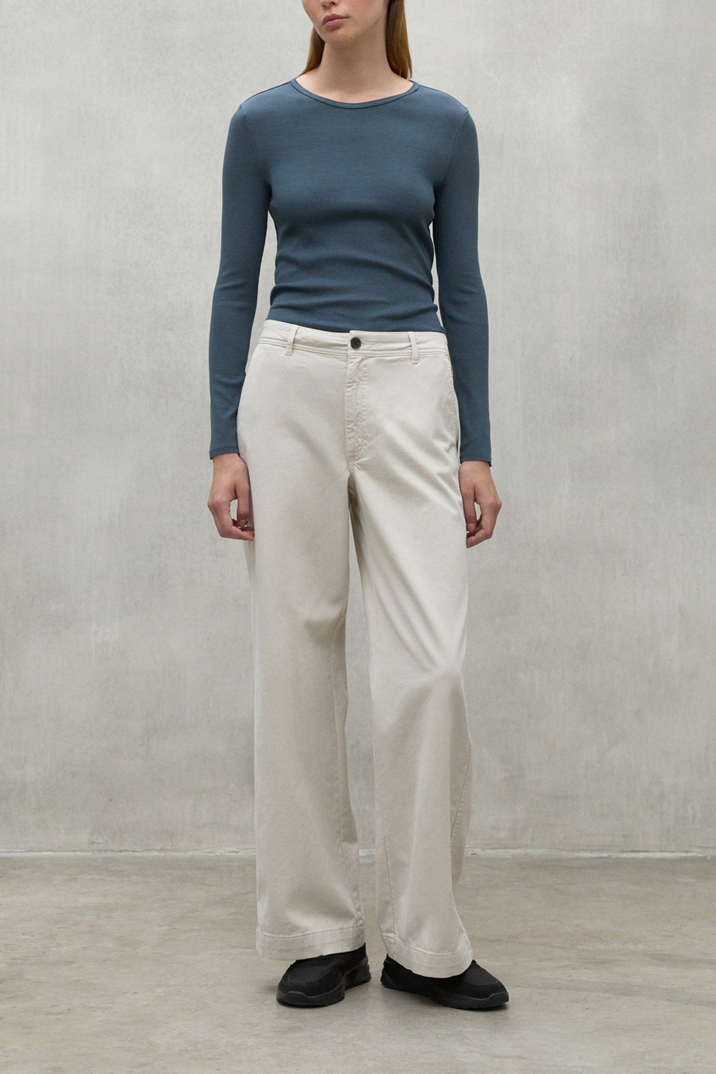 SINESALF LONG SLEEVE T-SHIRT STEEL BLUE 1